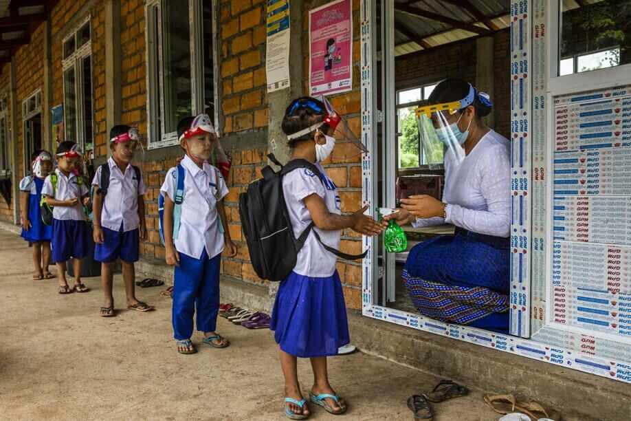 For students in Myanmar, going back to school during Covid-19 brings ...
