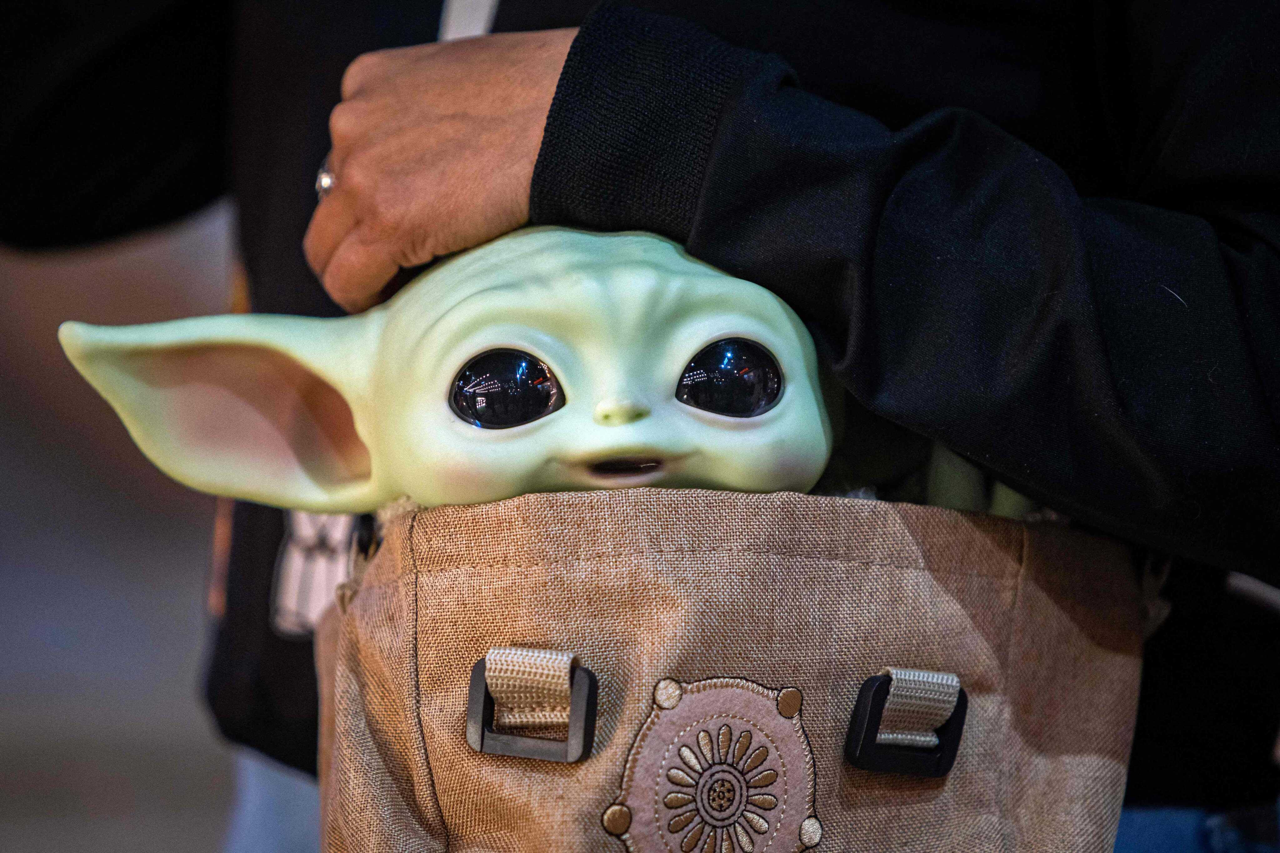 Even just looking at Baby Yoda helps us relax. Photo: AFP