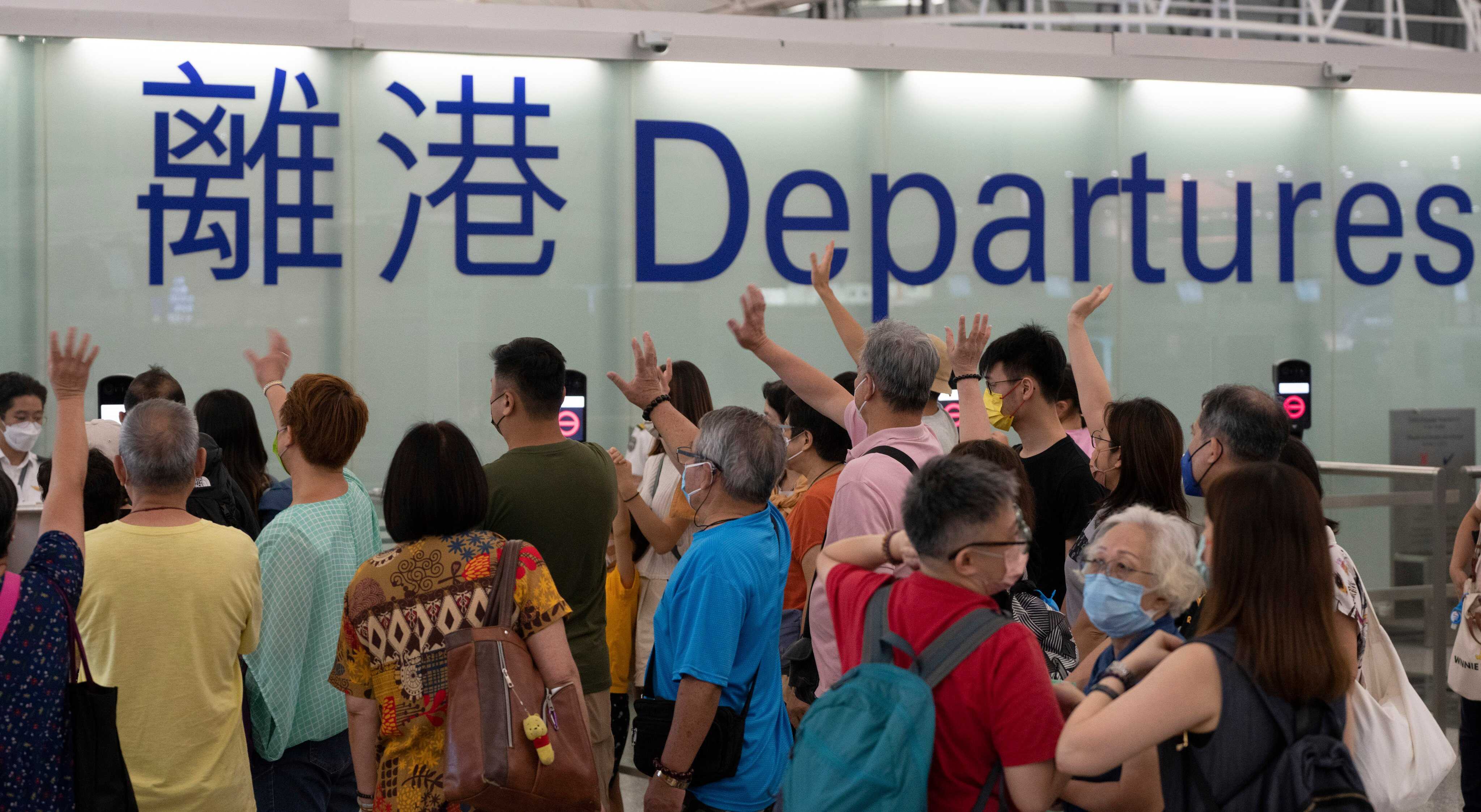 Saying goodbye to someone you love is rarely easy, but you can hope to see them again soon. Photo: Robert Ng