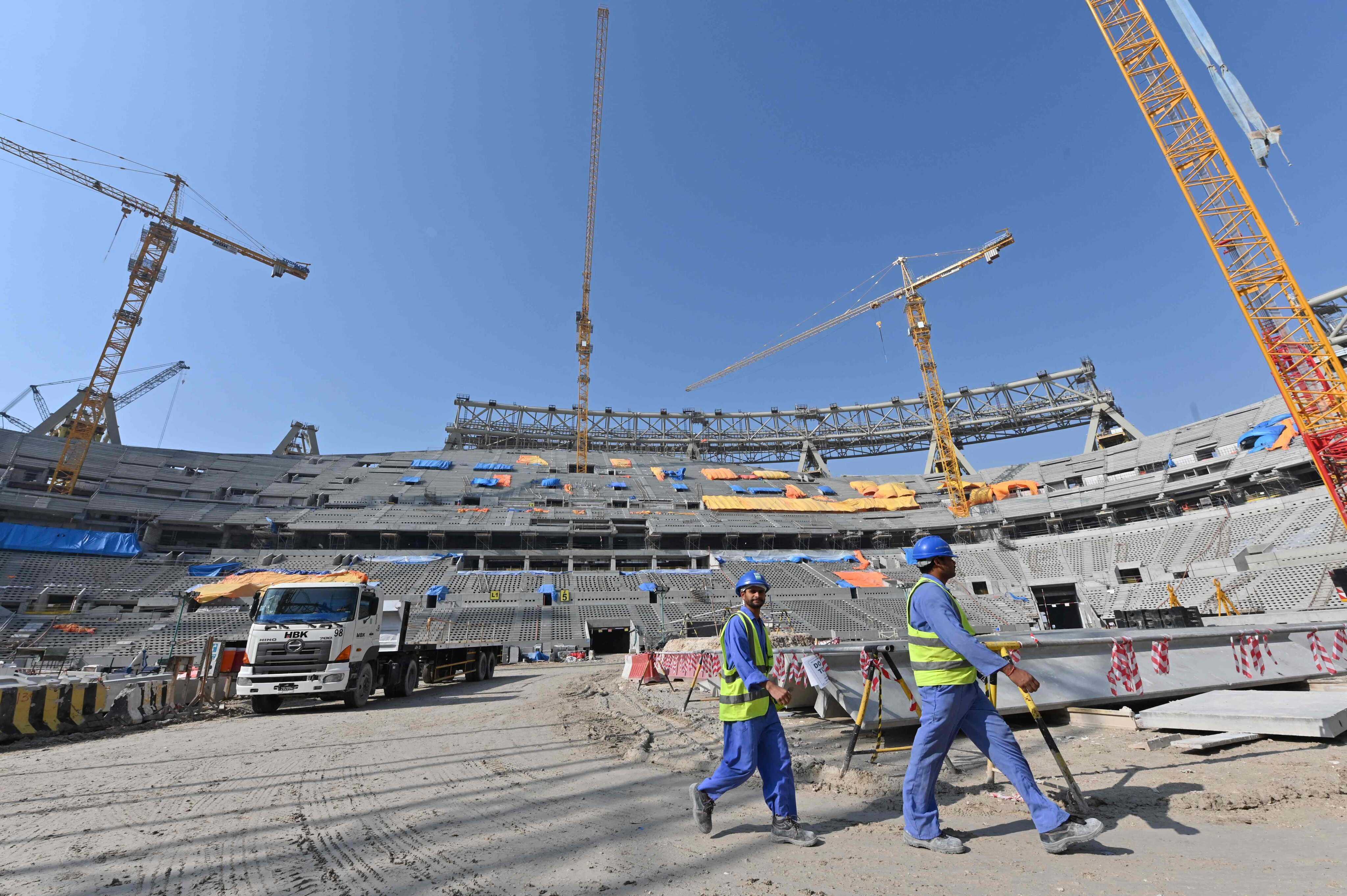 Qatar built seven stadiums, a new airport, metro system, roads and about 100 hotels for the World Cup. Photo: AFP