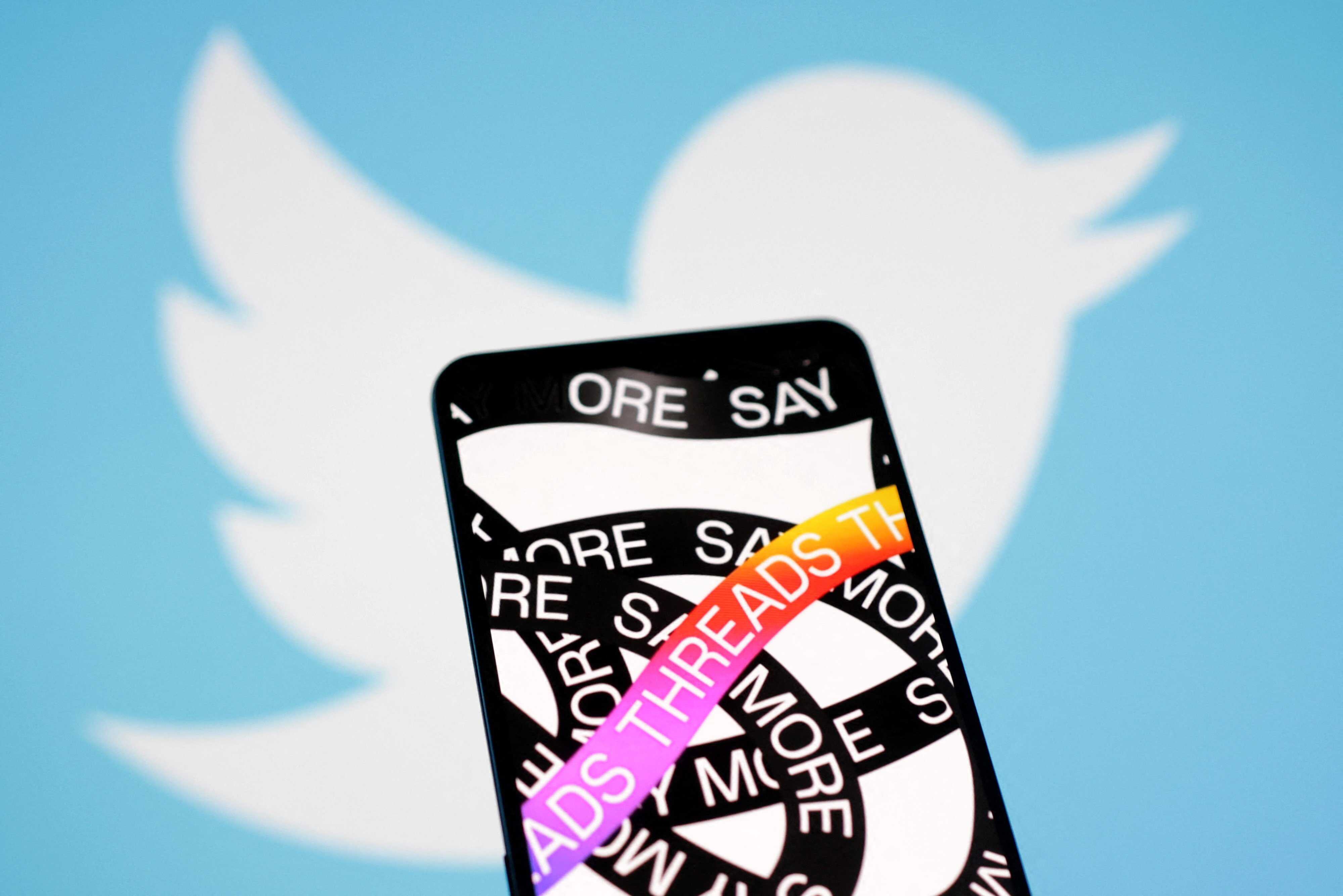 Threads, the Meta-owned rival to Twitter, has reached 100 million users in just five days. Photo: Reuters 