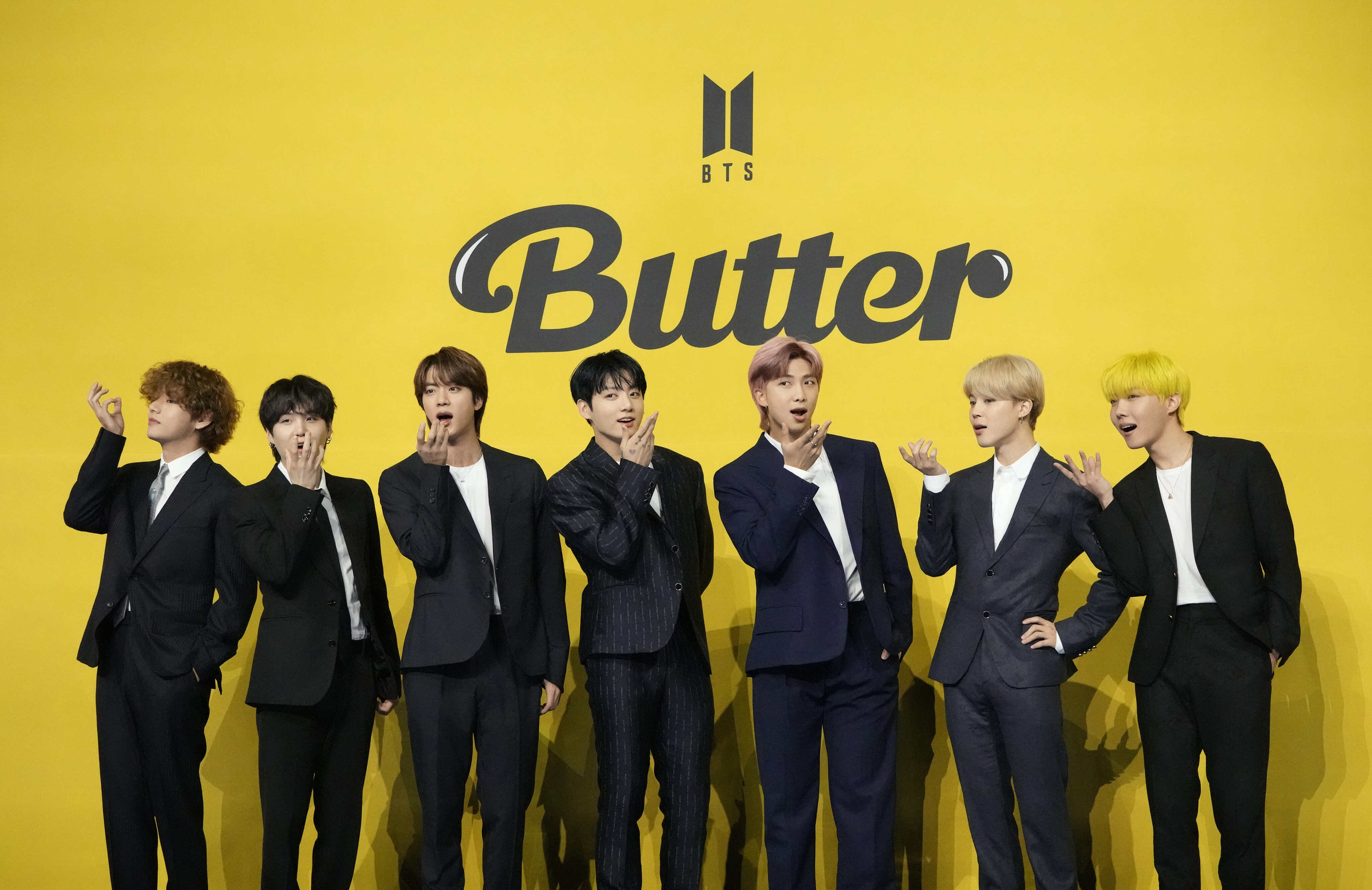 The last four members of K-pop band BTS have begun the process of enlisting in the military. Photo: AP