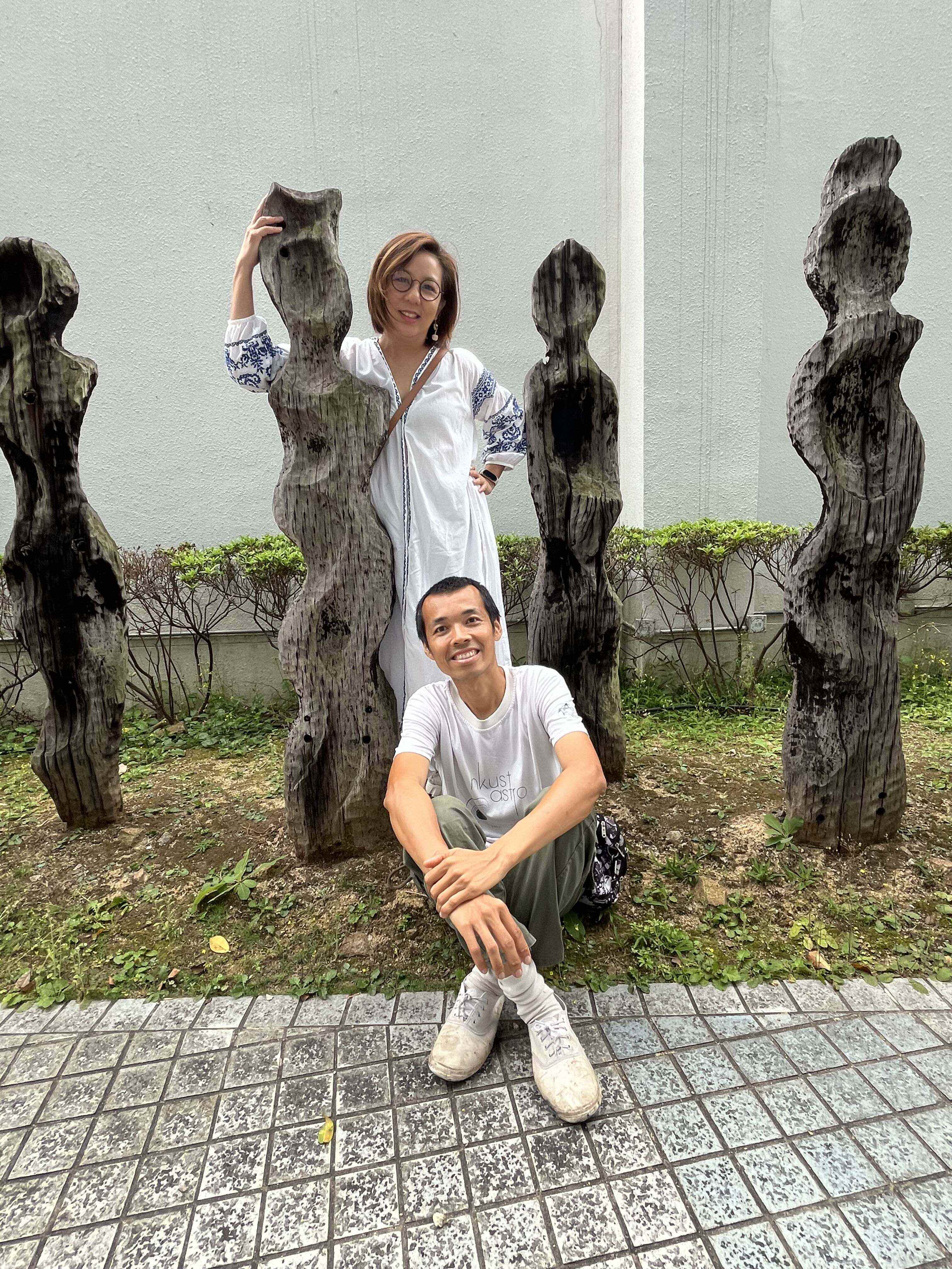 Faye Leong (left) and Mok Ho-kwong hope to use the power of art and nature to cultivate mental well-being in Hong Kong children. Photo: Handout