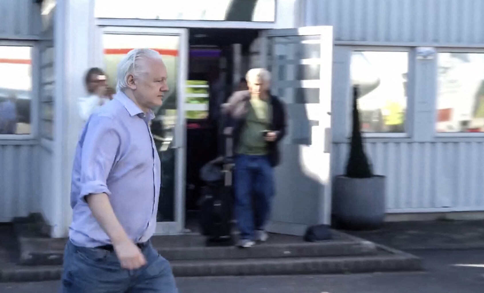 Wikileaks founder Julian Assange has been released from a high-security London prison where he was held for five years. Photo: AFP