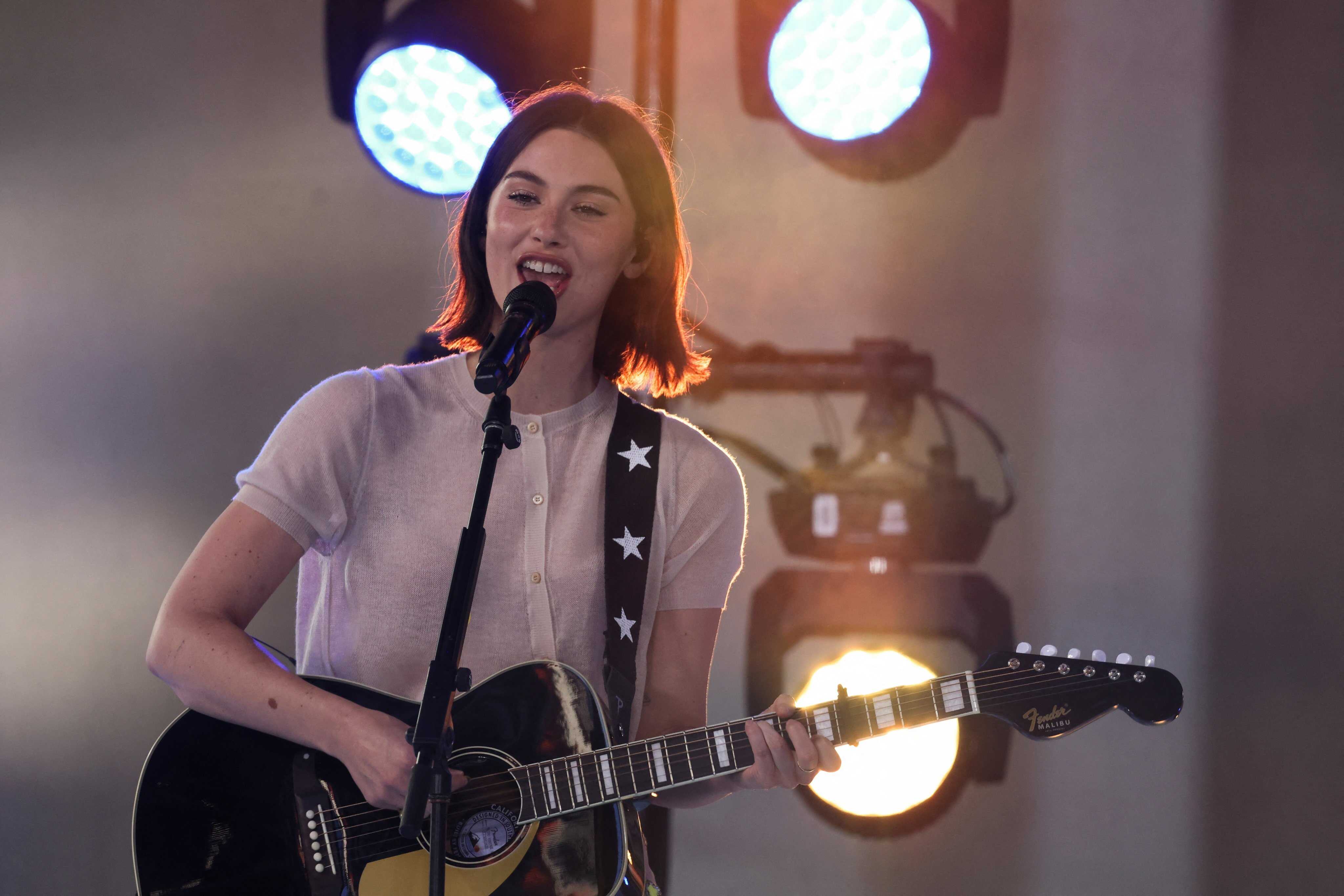 Singer Gracie Abrams performs on NBC’s “Today” show at Rockefeller Plaza in New York City on June 28, 2024. Photo: Reuters