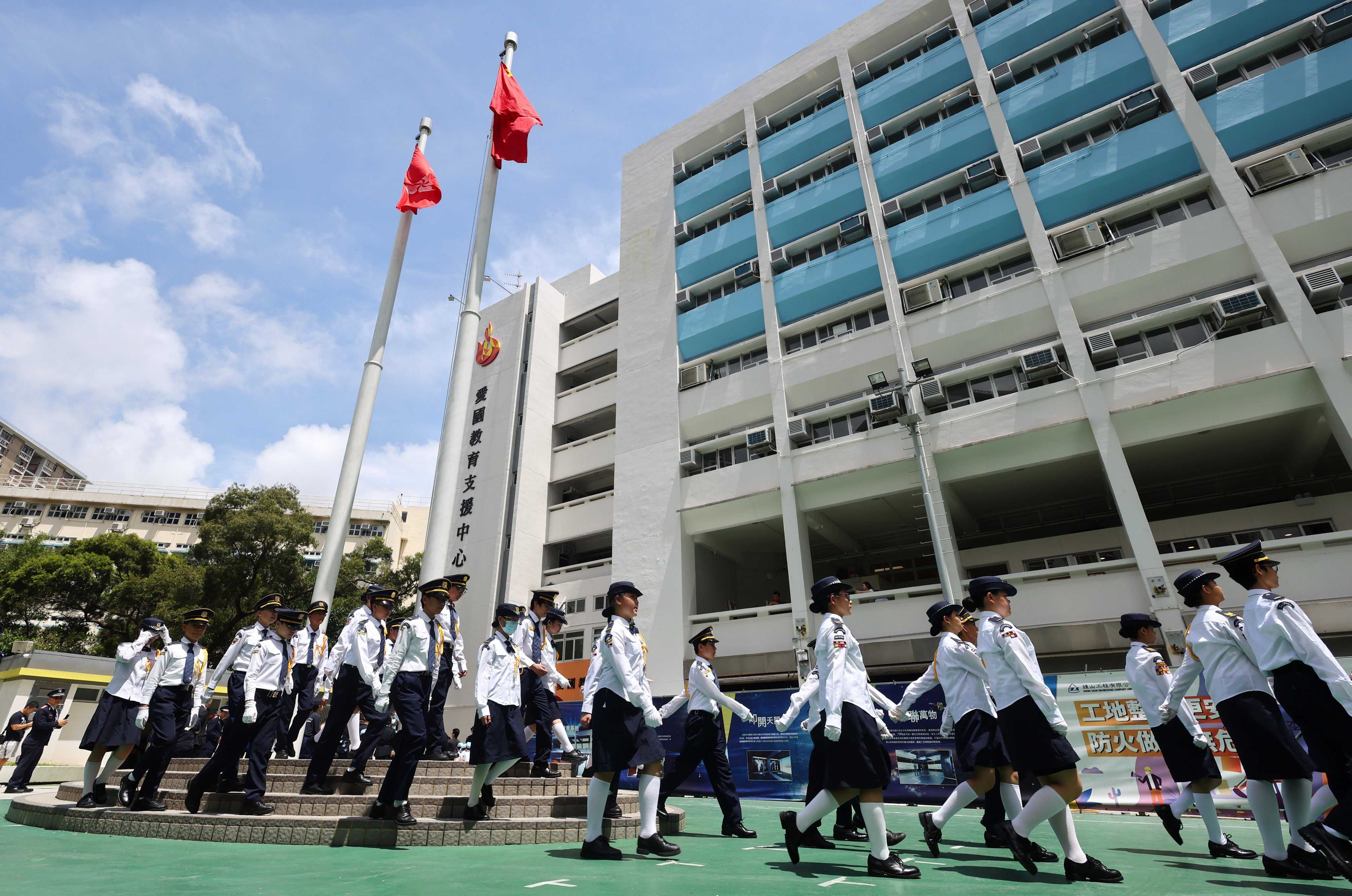 Hong Kong students should sing the national anthem ‘with emotion’ when they return to school, the city’s education minister said. Photo: Dickson Lee