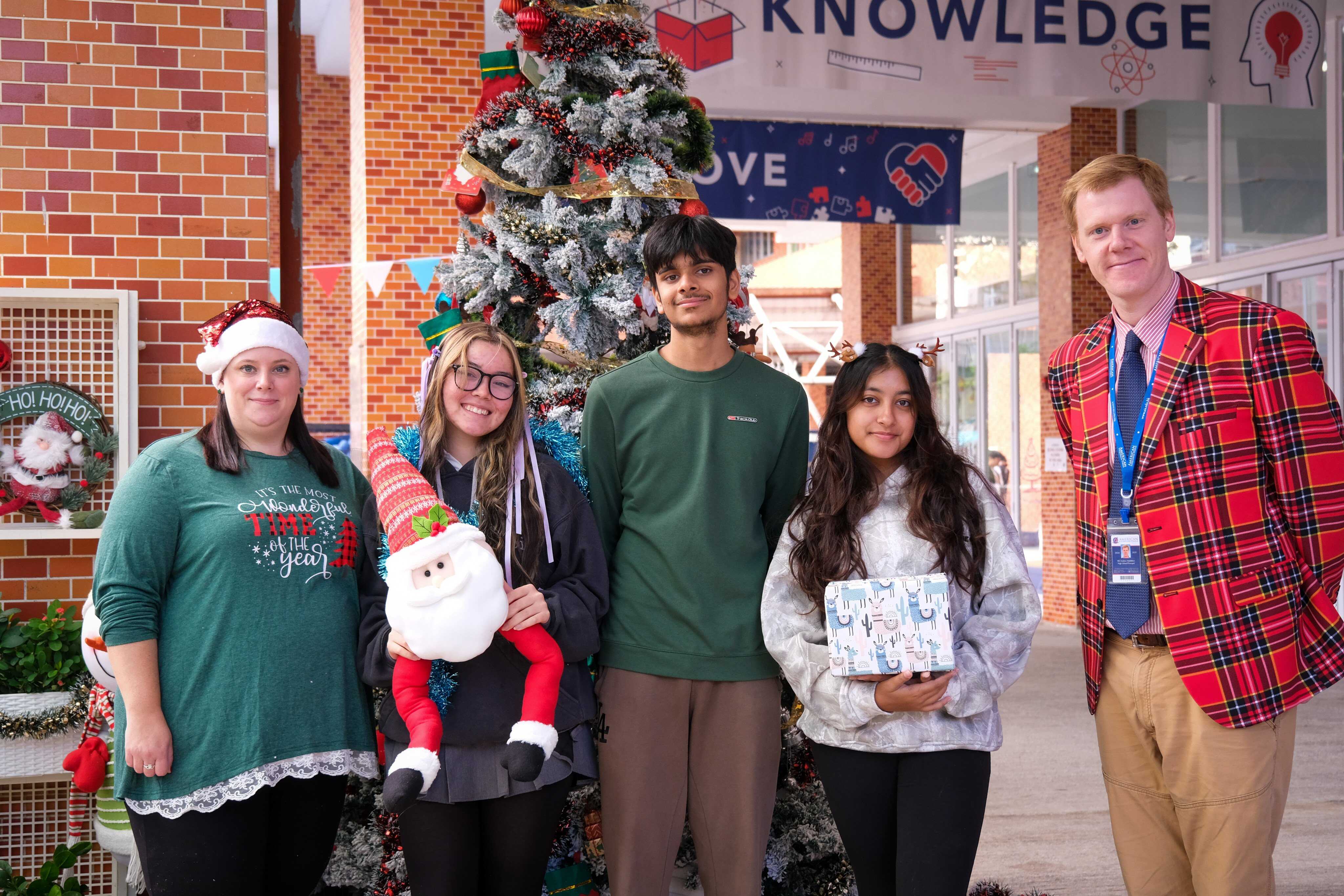 AIS students embraced the spirit of giving by raising funds for Operation Santa Claus through a casual wear day, promoting generosity and leadership. Photo: Handout