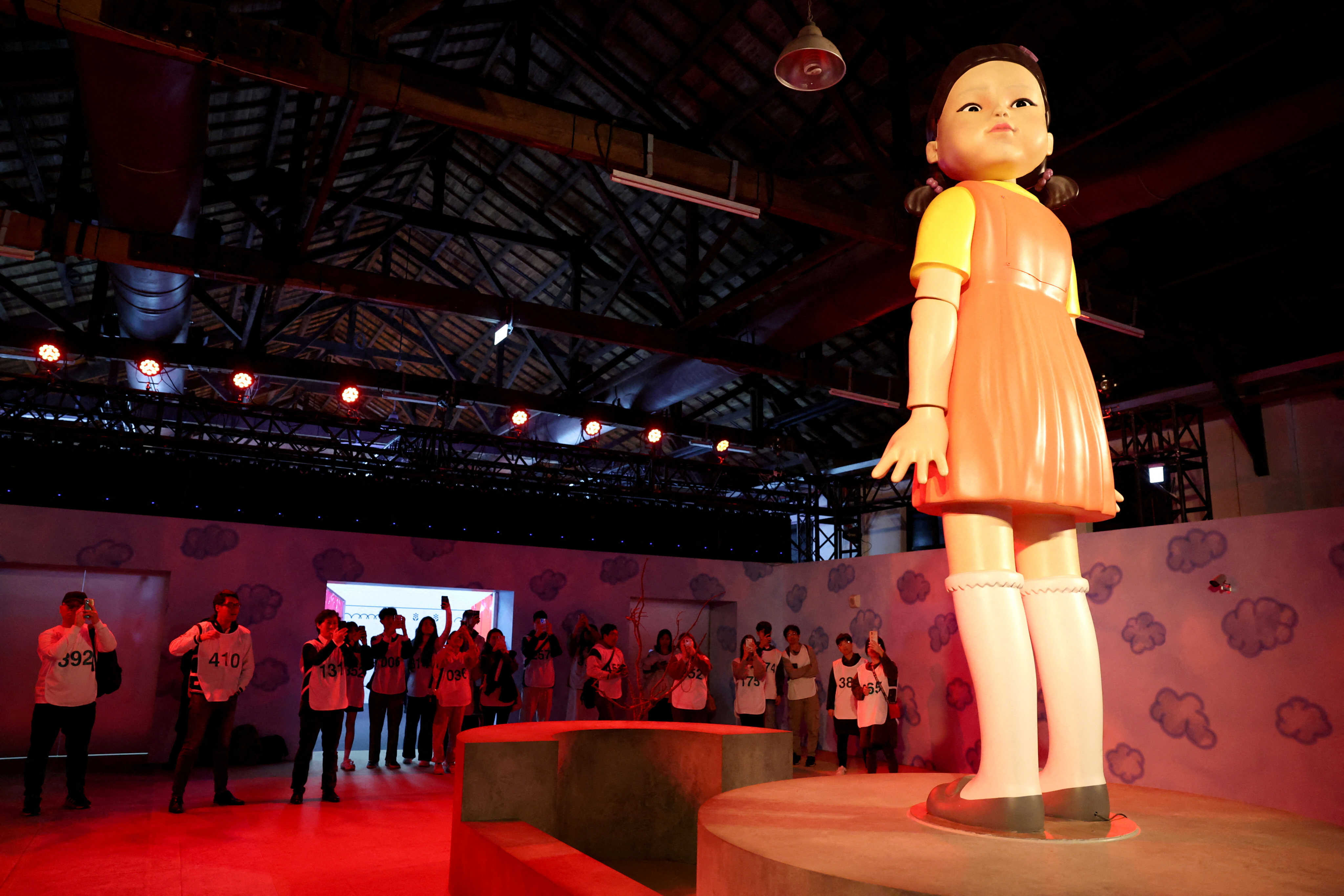 Young-hee, the iconic robotic doll from “Squid Game”, has become a viral sensation with her chilling yet innocent design. Photo: Reuters