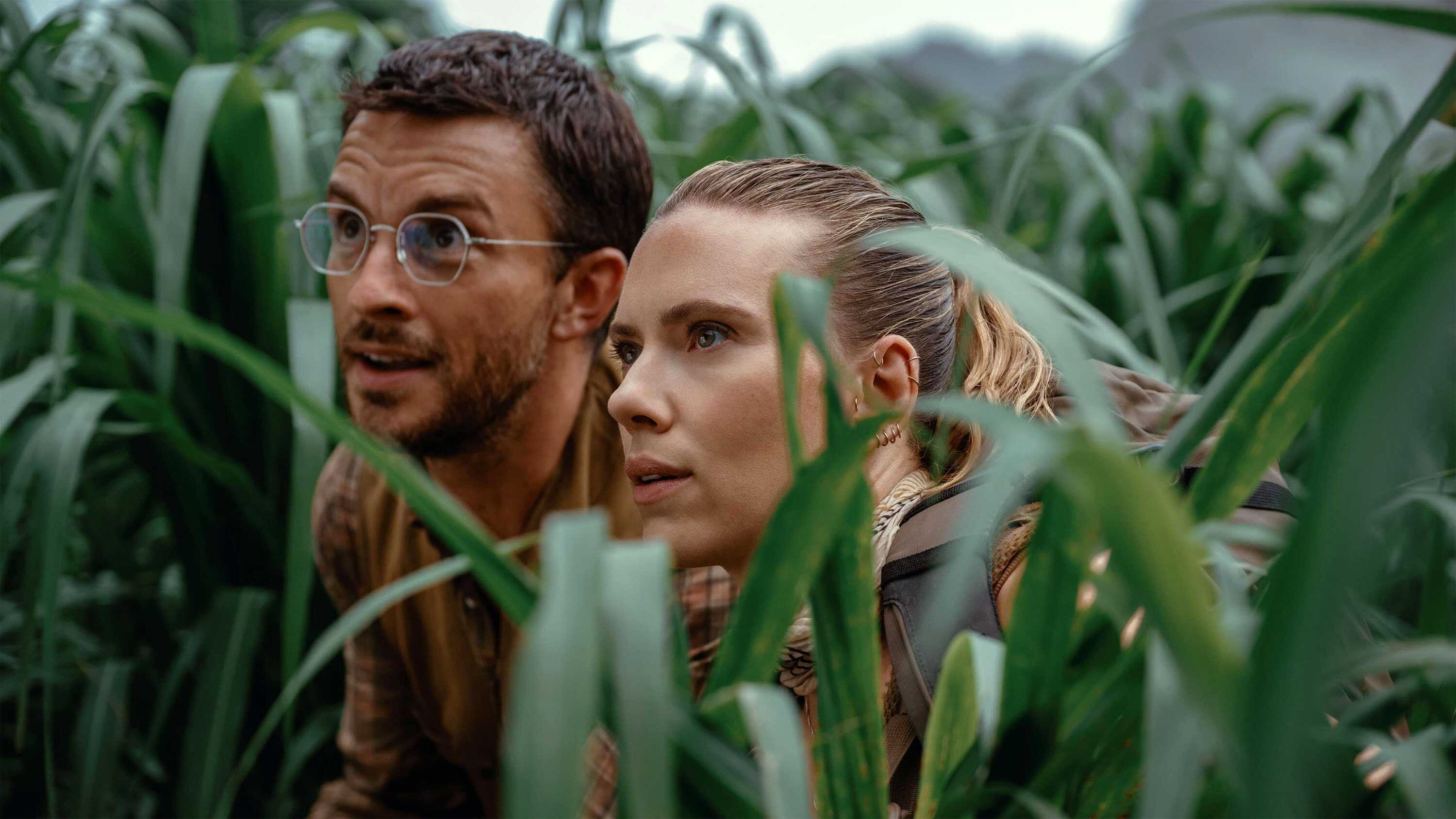 “Jurassic World Rebirth” picks up five years after “Jurassic World Dominion,” with Scarlett Johansson leading a team on a mission to collect dinosaur DNA. Photo: TNS