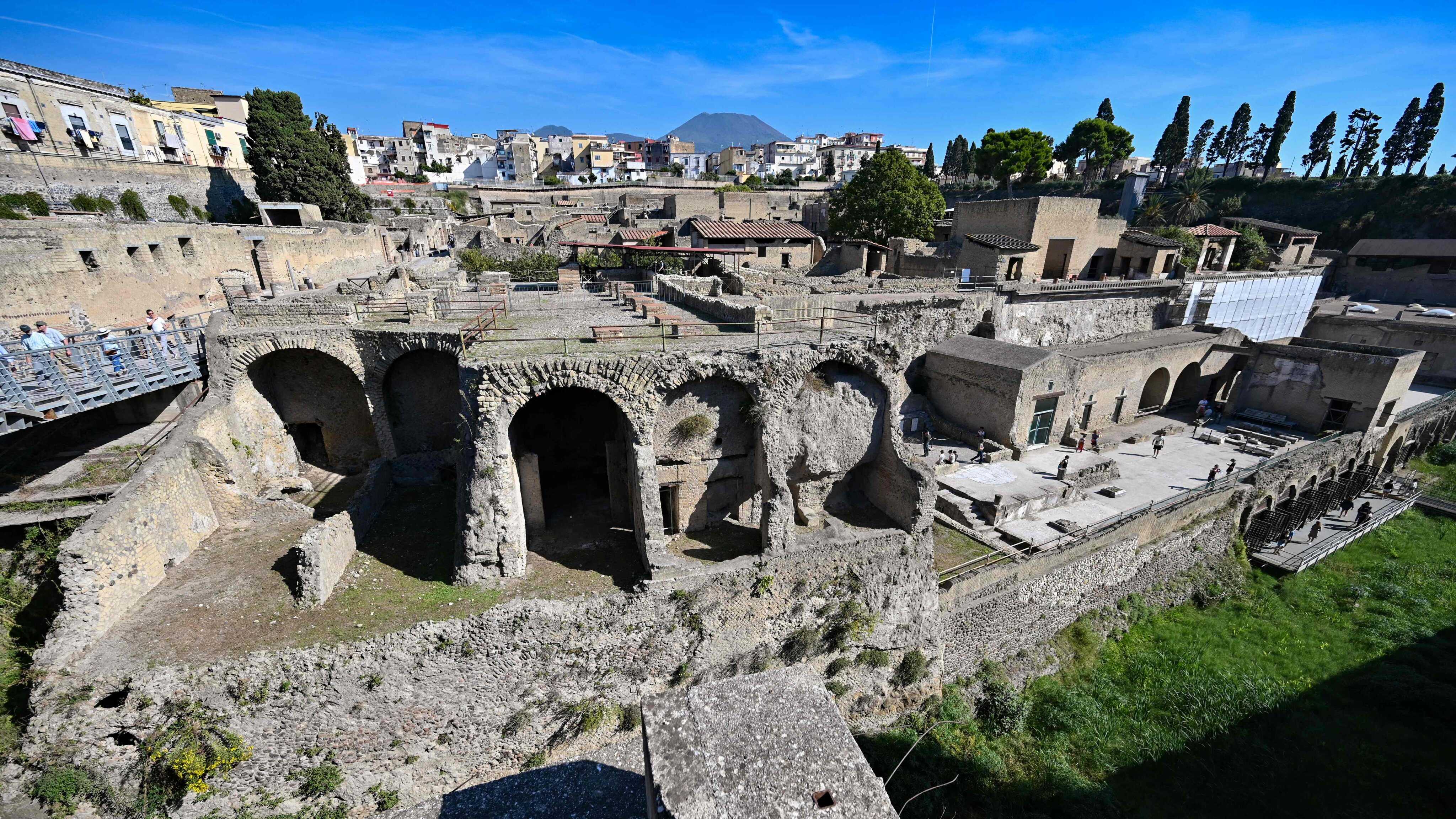 The archaeological site of Herculaneum in Ercolano, near Naples, Italy. Photo: AFP