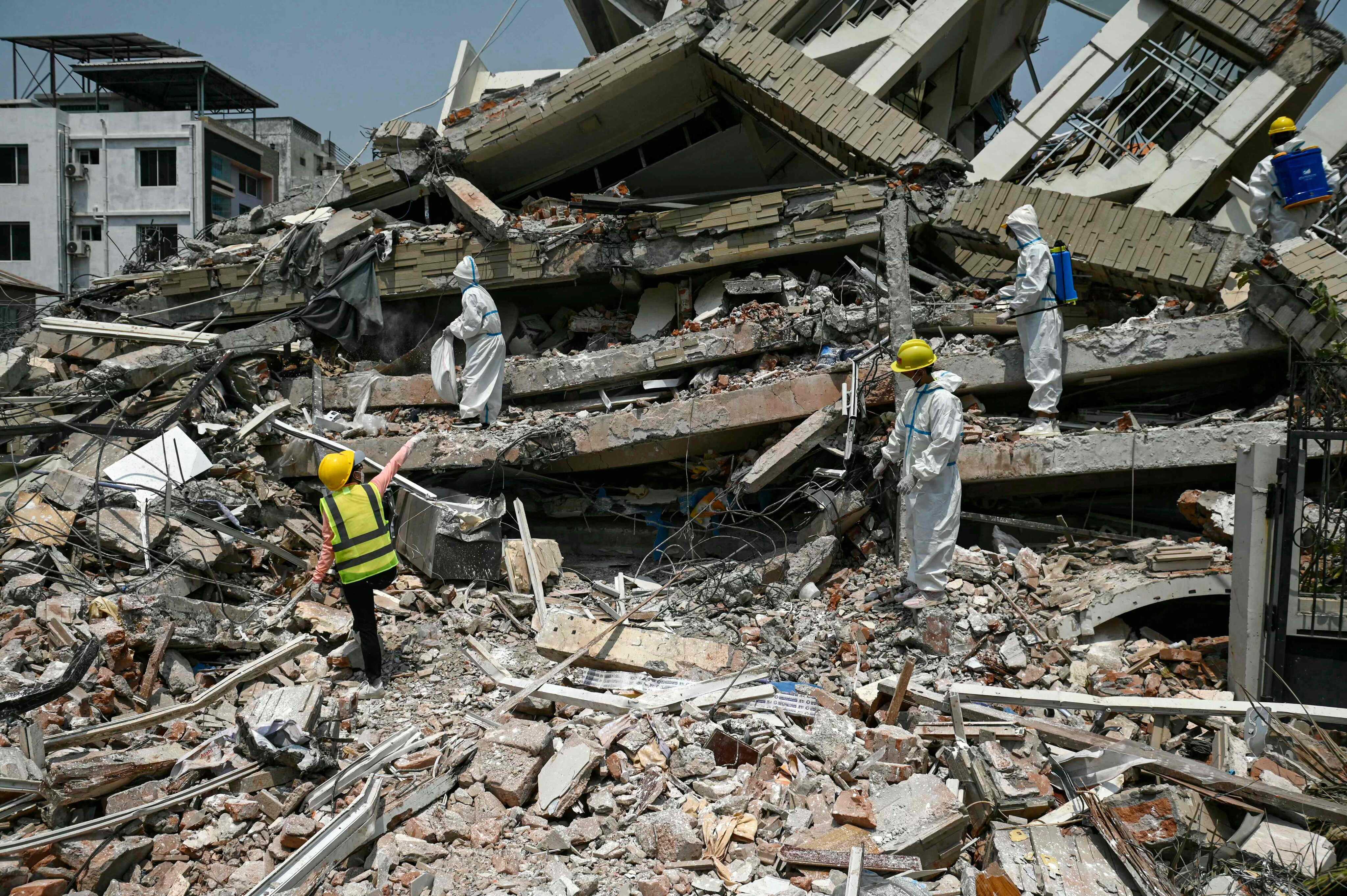 Myanmar’s recent earthquake, potentially the largest in decades, highlights the vulnerability of the country’s infrastructure. Photo: AFP