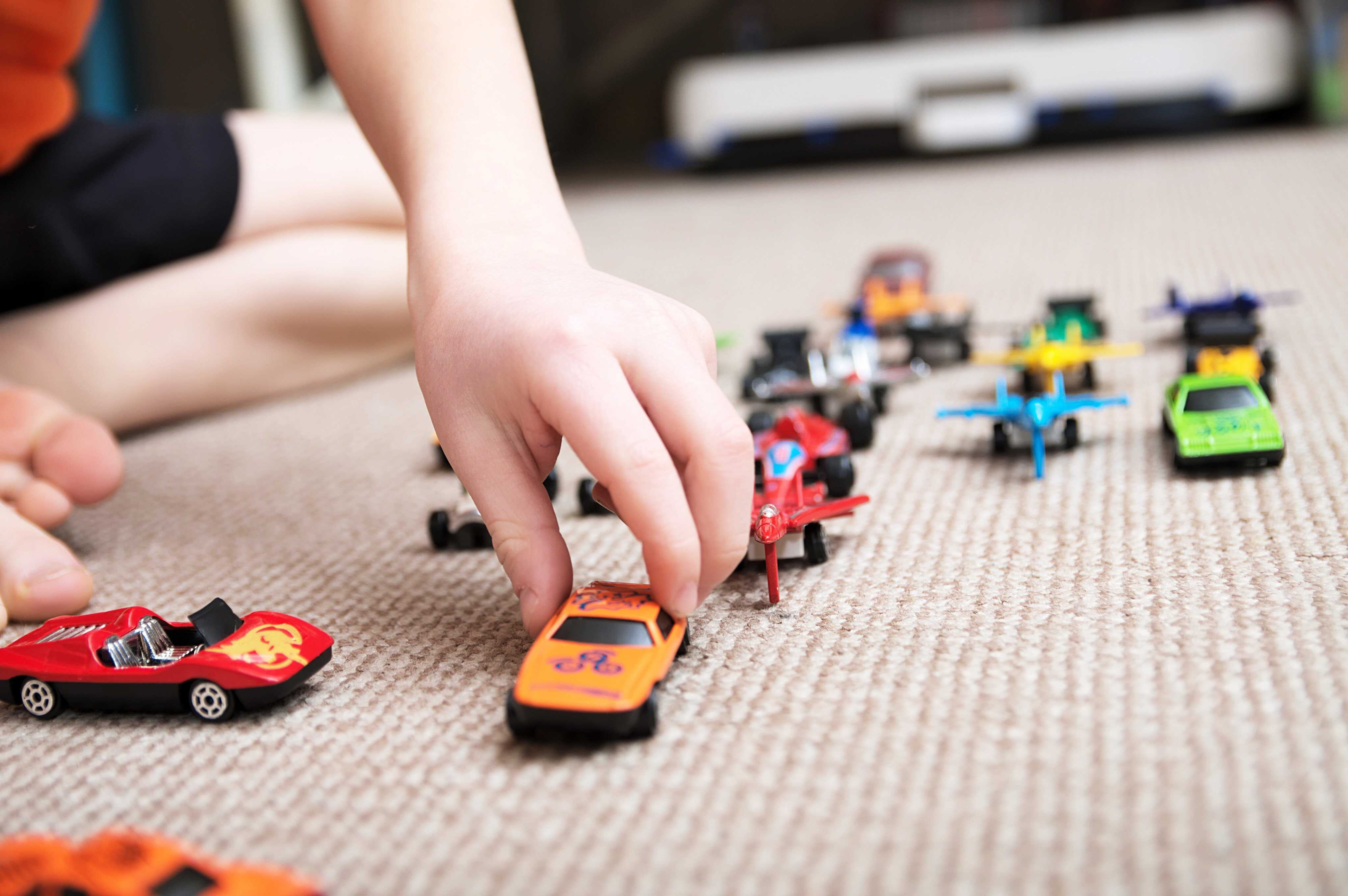 Playing with cars can develop key skills needed for studying science, technology, engineering and maths. Photo: Shutterstock