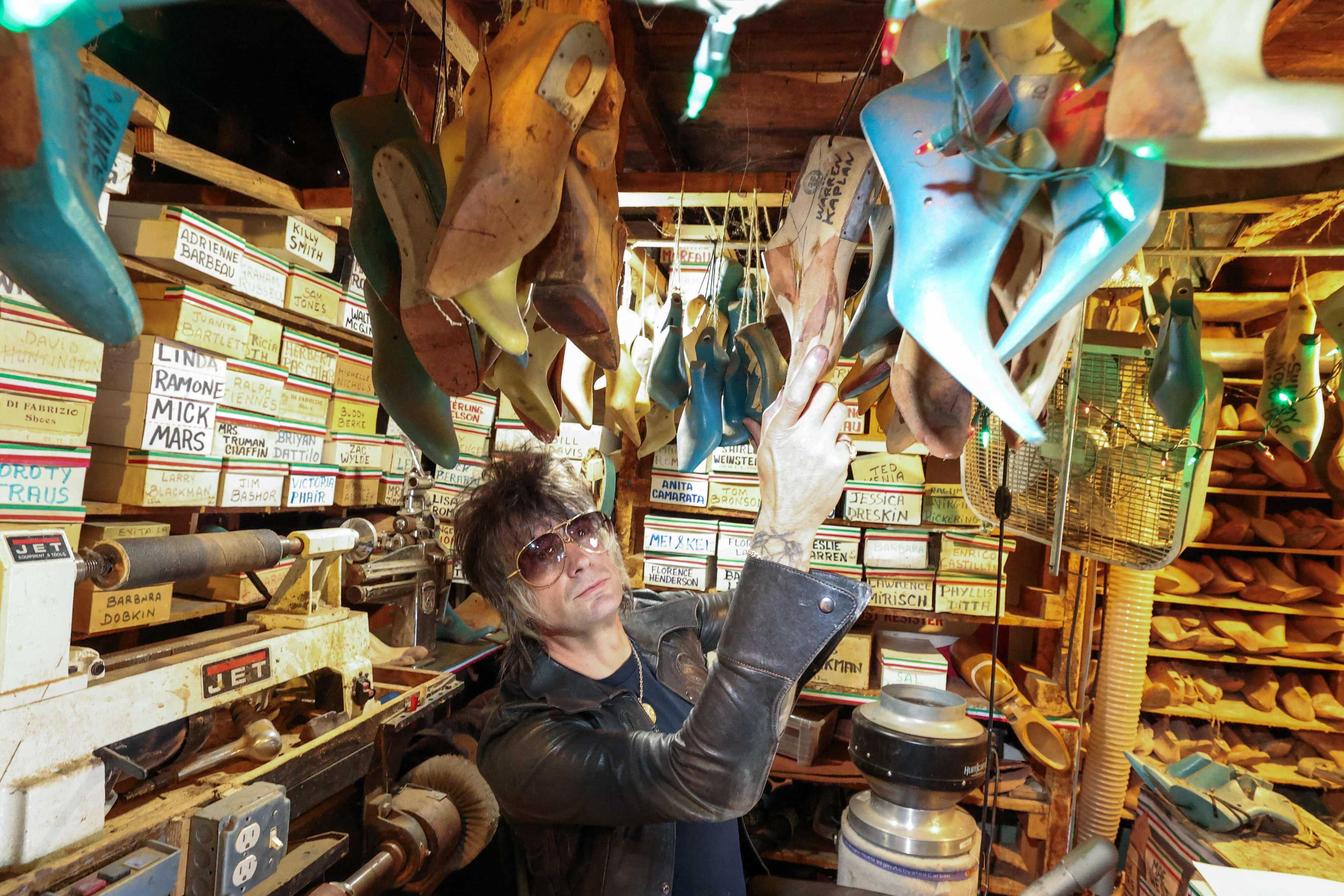 Hollywood’s shoe stories live on in Los Angeles, where cobbler Chris Francis preserves moulds of celebrity feet, a legacy of the late Pasquale Di Fabrizio. Photo: AFP