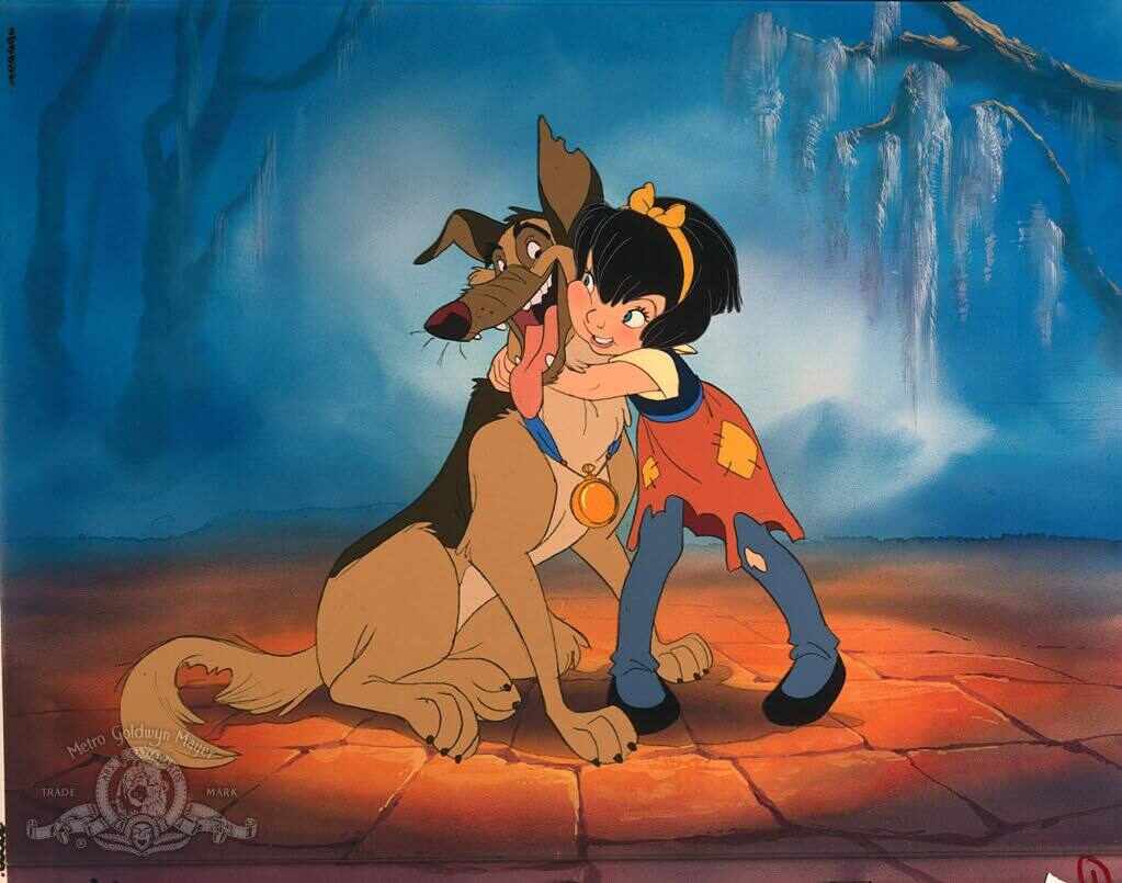 A still from “All Dogs go to Heaven”, which tells the story of a streetwise dog who befriends a girl with the ability to talk to animals. Photo: Metro-Goldwyn-Mayer Studios Inc