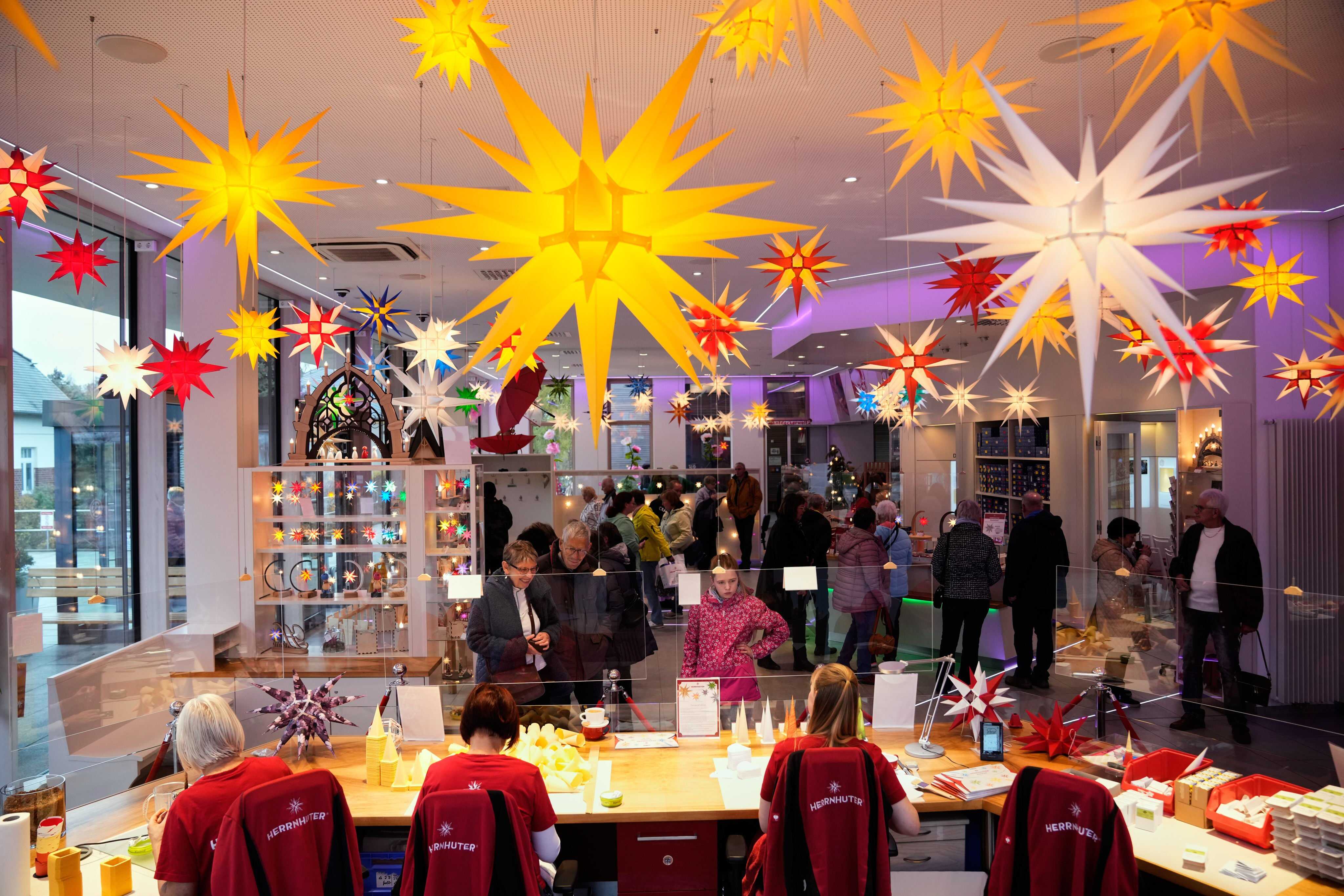 Uncover the magical story behind Germany’s beloved Moravian Christmas stars – handcrafted for over 180 years and glowing with tradition, faith and festive wonder. Photo: AP