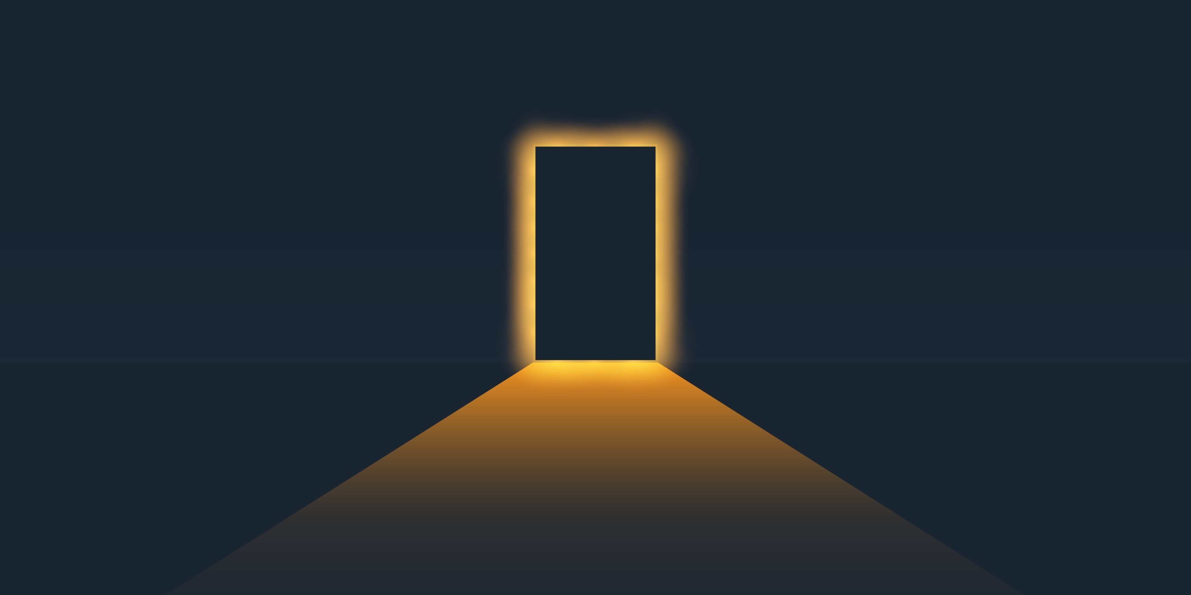 It’s probably a good idea to avoid walking down spooky hallways and opening mysterious doors. Photo: Shutterstock