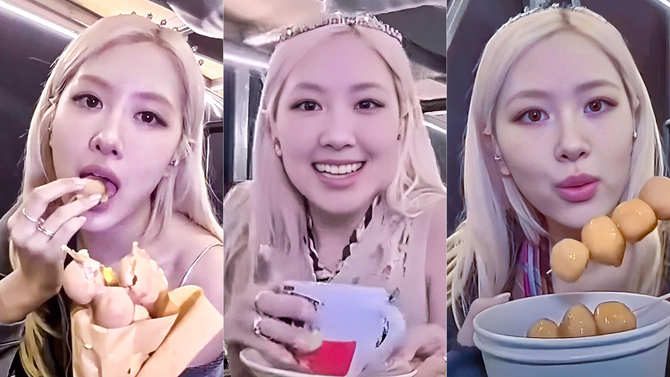 K-pop girl group Blackpink’s lead singer Rosé enjoyed an egg waffle, milk tea and fishballs during a concert in Hong Kong. Photo: Handout