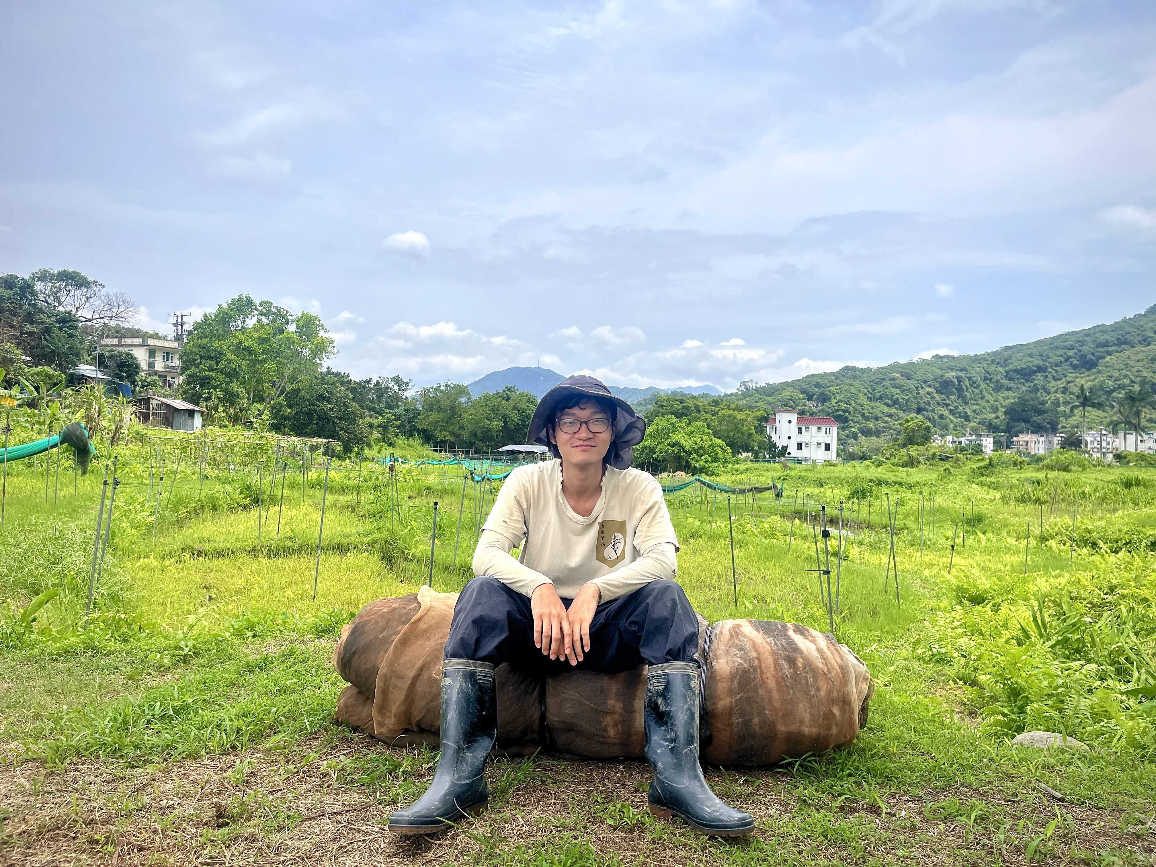 Kwok Yau-wah has been working as a farmer for four years. Photo: Kelly Fung 