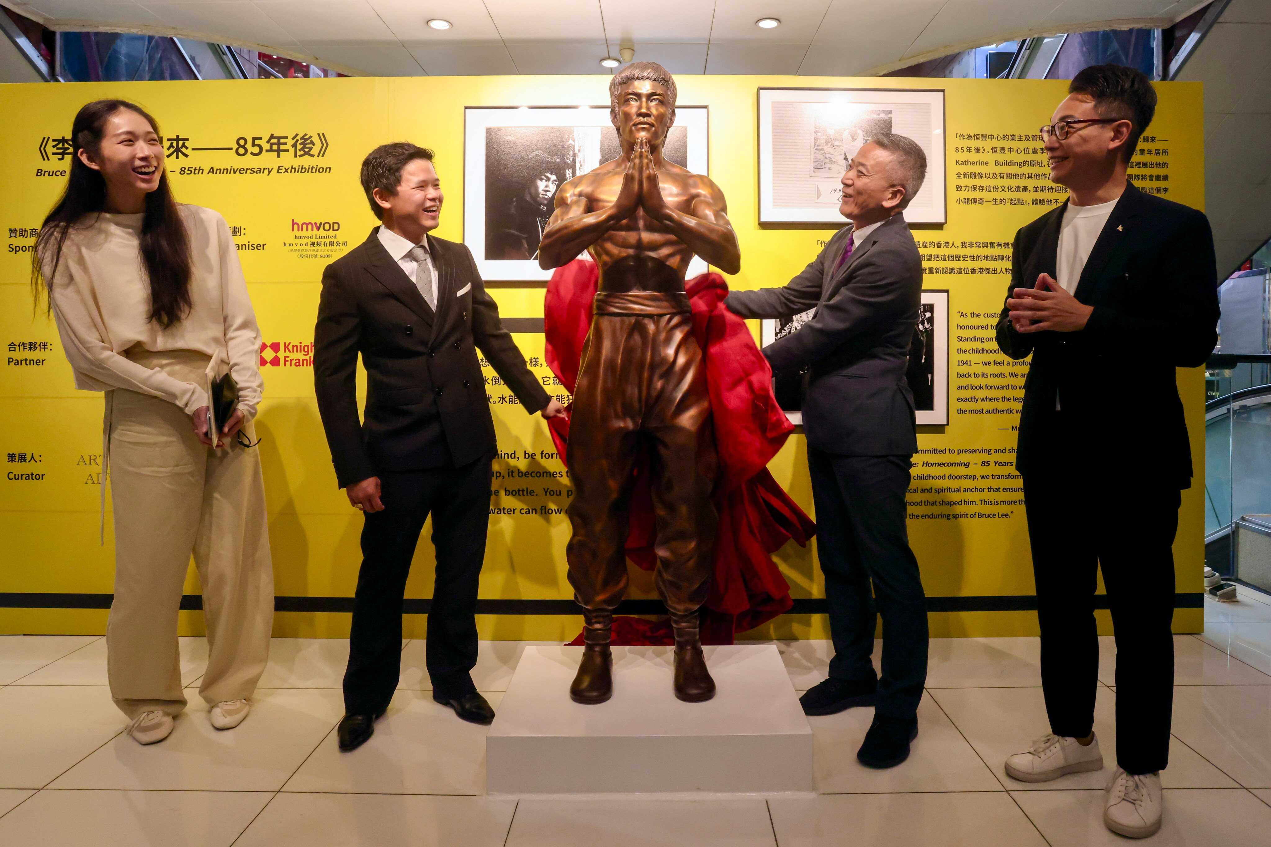 Celebrate Bruce Lee’s legacy with a new statue at his childhood home in Hong Kong, marking his 85th anniversary with unseen photos and rare posters. Photo: Jonathan Wong