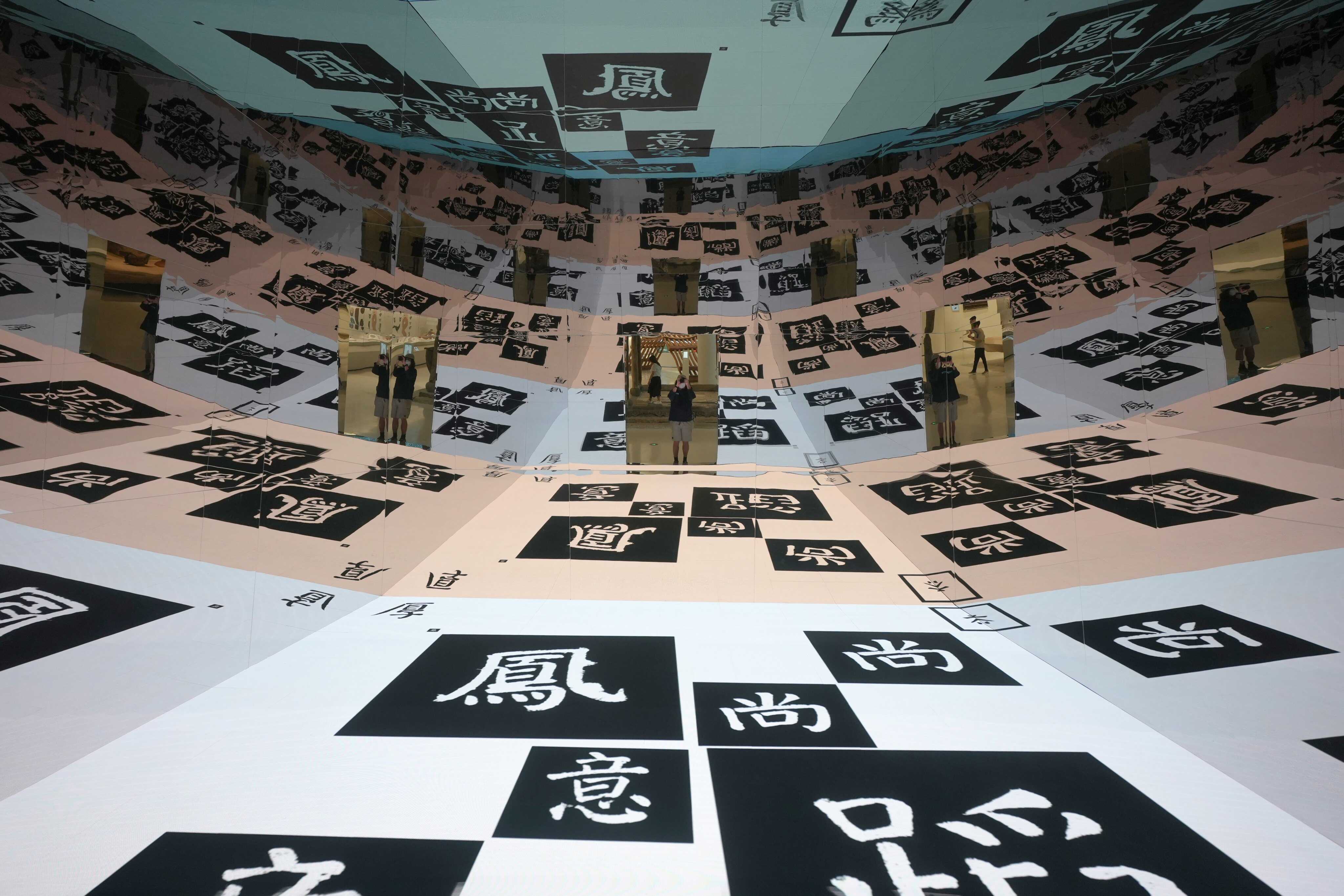 Visitors at the “Dynamic Heritage: Chinese Design Narratives” exhibition at Shenzhen Bay Culture Square in Shenzhen, China. Photo: Sun Yeung