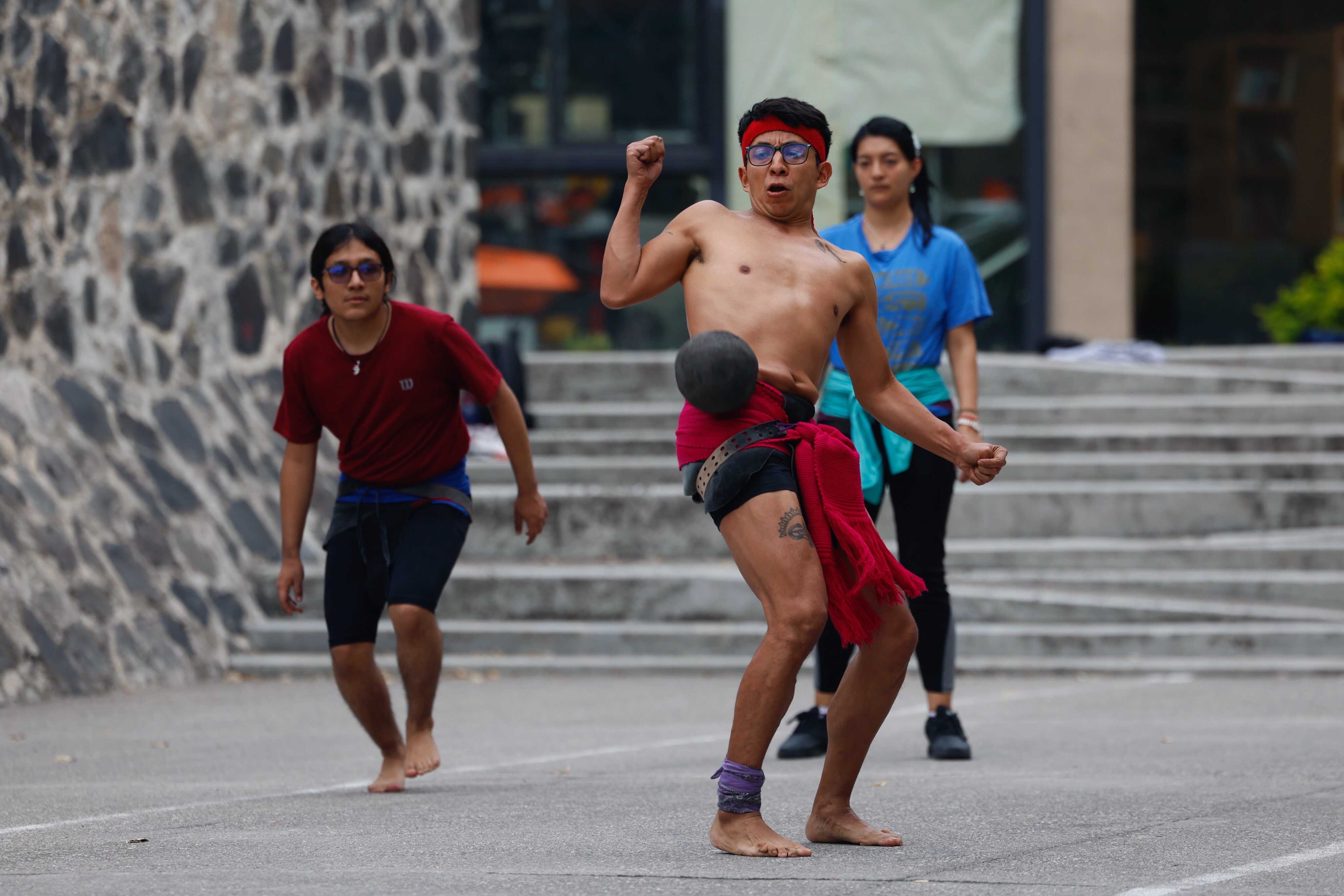 The ancient Mexican sport “ulama”, a 3,400-year-old ballgame, is experiencing a revival. Photo: EPA