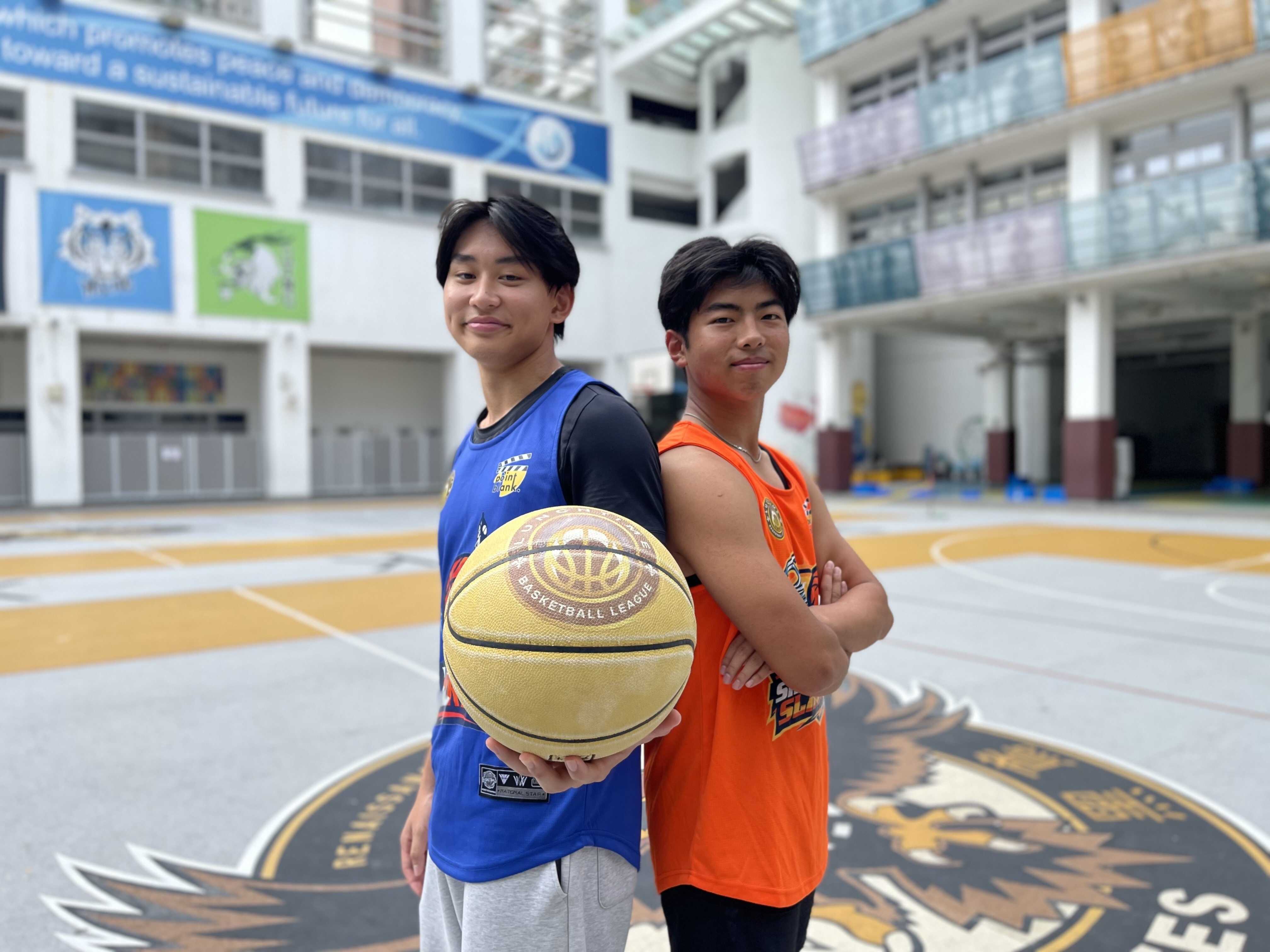 Long Auyeung and Marco So were inspired to create an NBA-style basketball league at their school for one simple reason: their love of the game. Photo: Charlotte Kwan