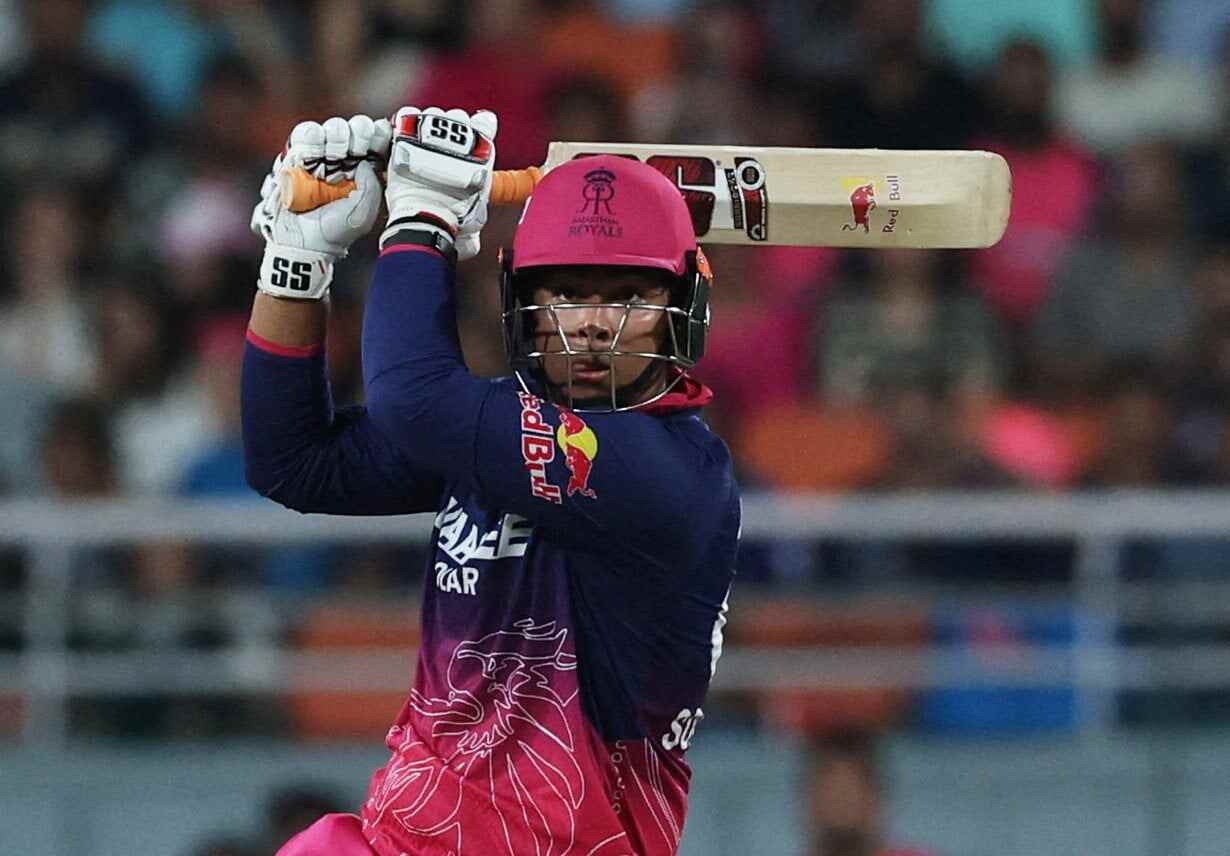 Rajasthan Royals’ Vaibhav Sooryavanshi in action. Photo: Reuters