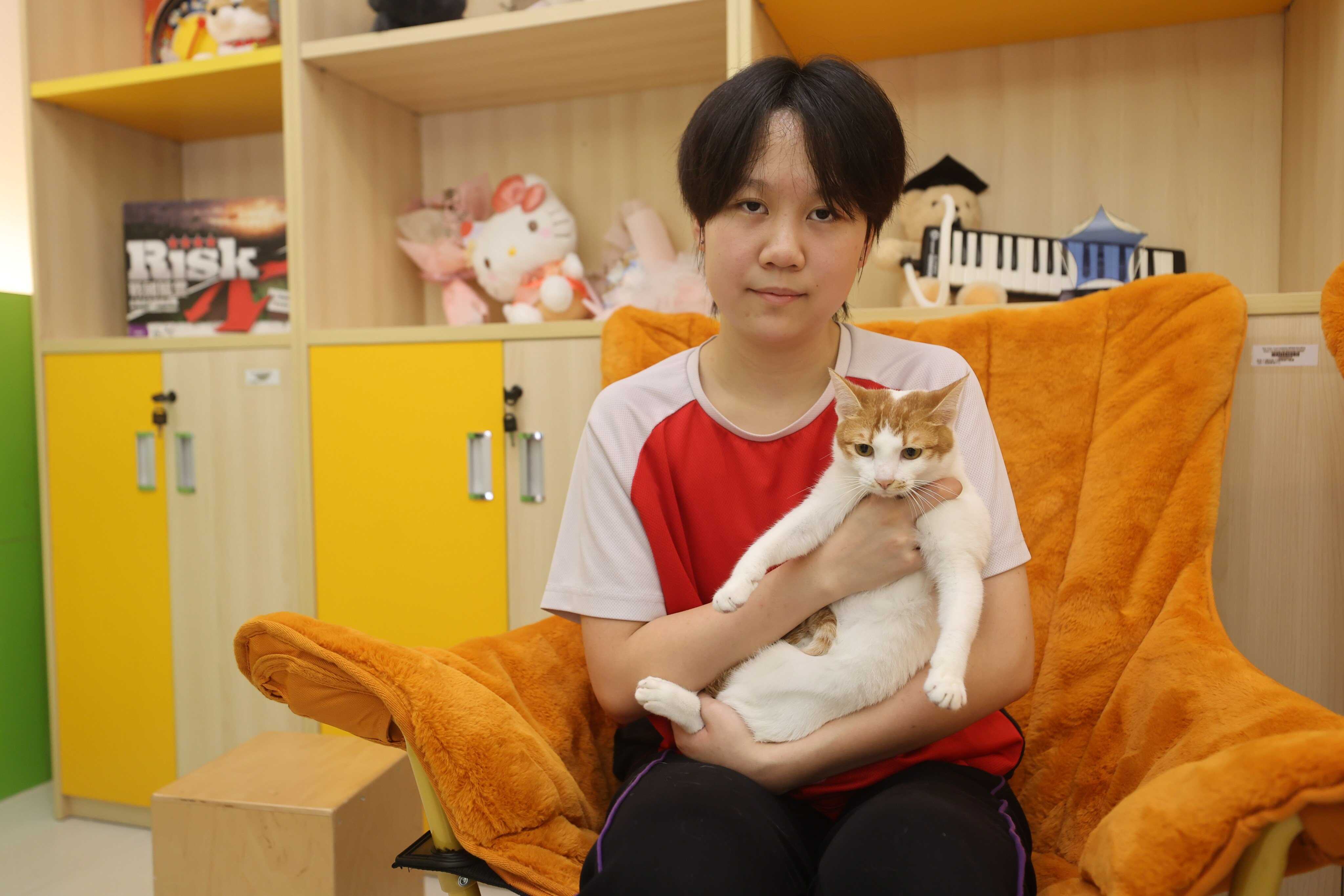 Yanis Tsang Yu-ying is a Form Two student at the Yuen Yuen Institute MFBM Nei Ming Chan Lui Chung Tak Memorial College. Photo: Edmond So