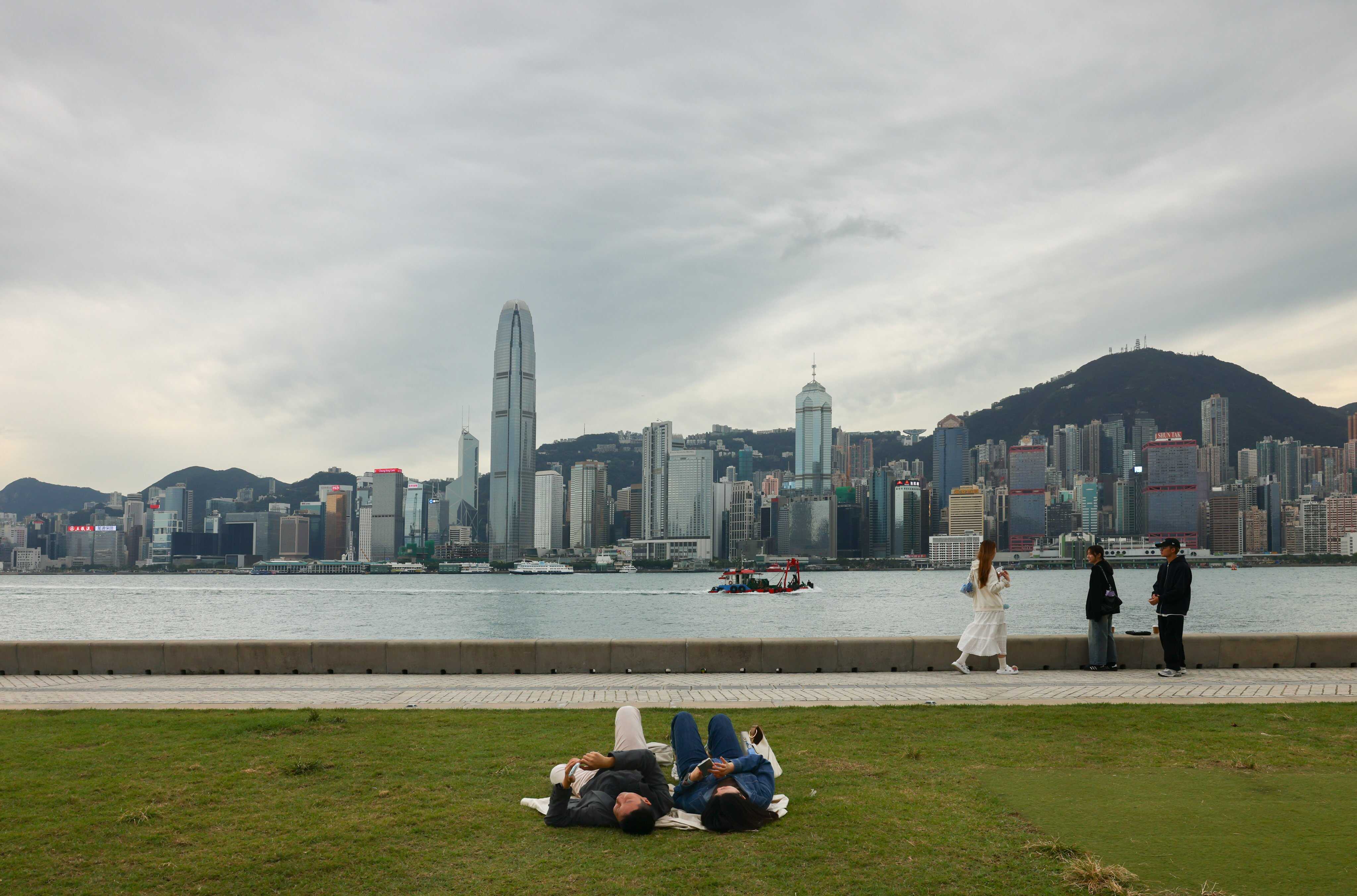 People in the West Kowloon Cultural District during a No1 typhoon last year. Photo: Dickson Lee