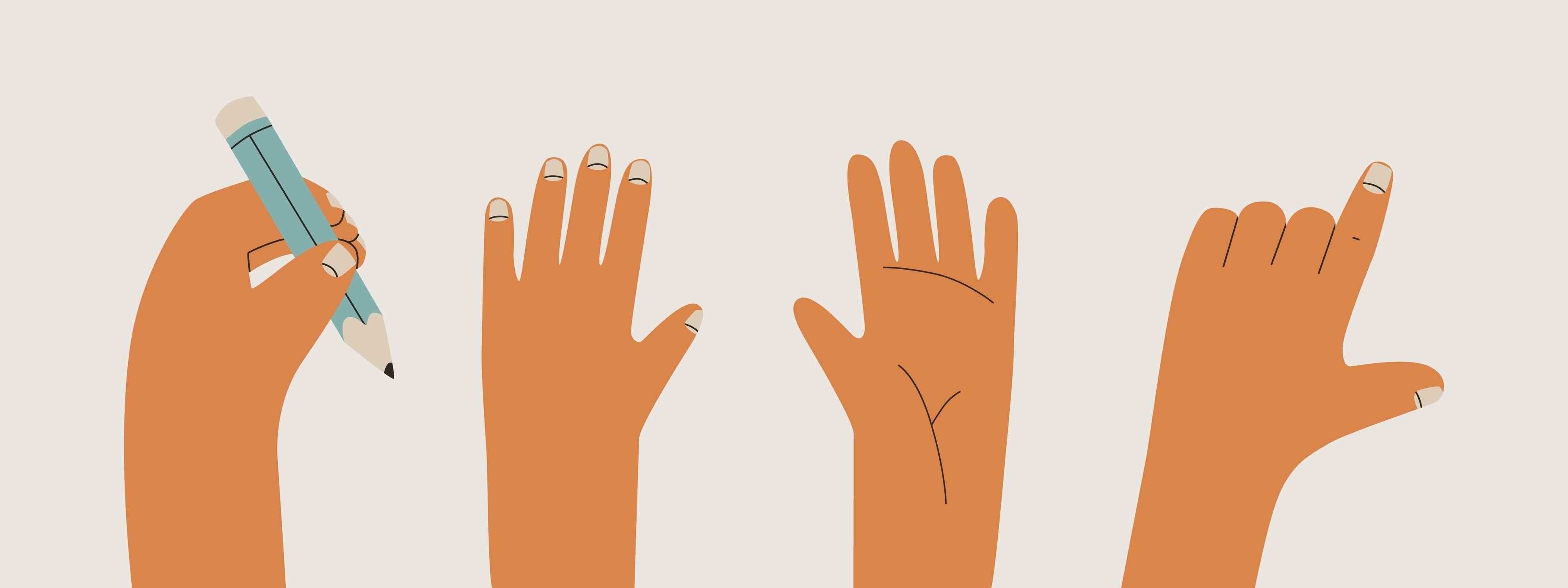 Only about 10 per cent of people are left-handed - are you one of them? Photo: Shutterstock