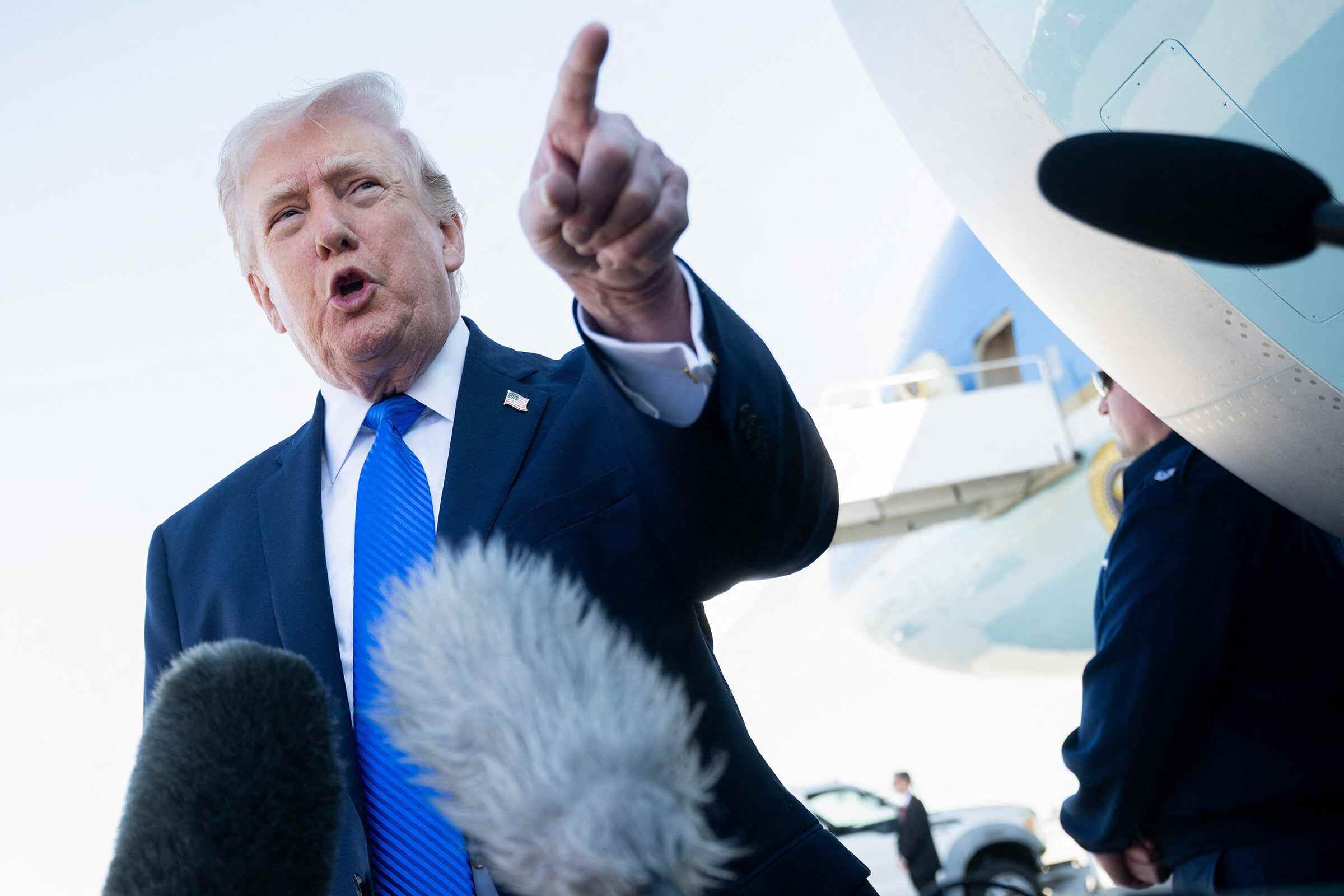 US President Donald Trump speaks to reporters in Florida. The most recent move forms part of a broader immigration crackdown that Trump has made a centrepiece of his presidency. Photo: AFP via Getty Images/TNS