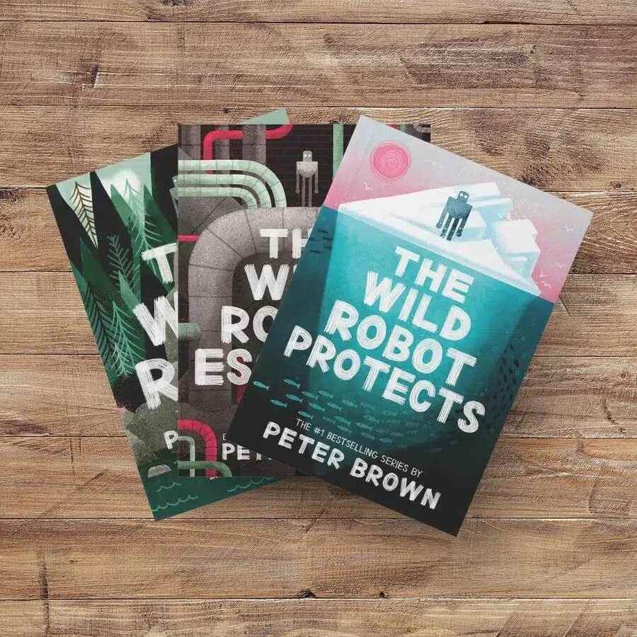 "The Wild Robot" book trilogy by Peter Brown. Photo: Peter Brown via Buy Book Book