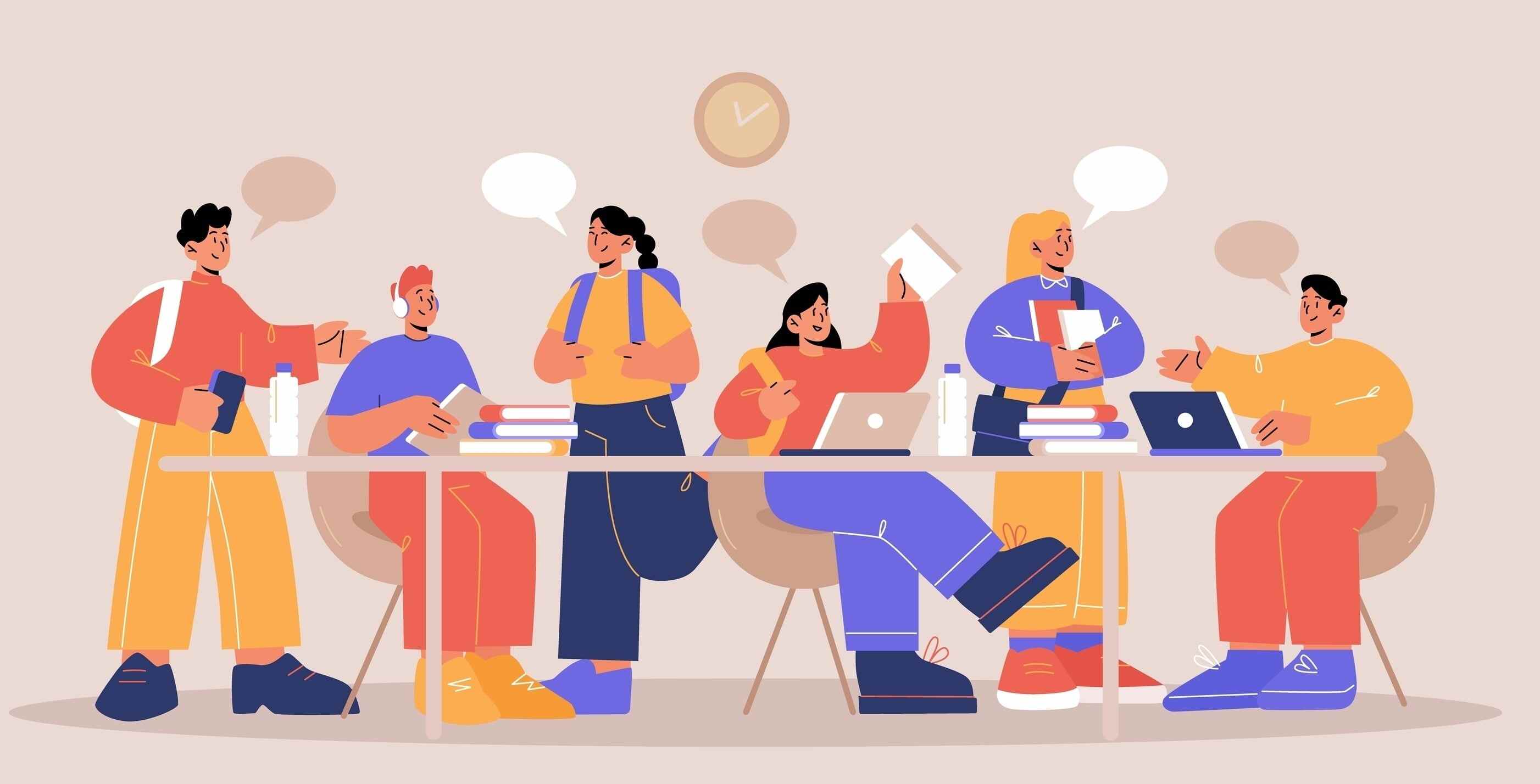How do you break the ice with new classmates? Illustration: Shutterstock