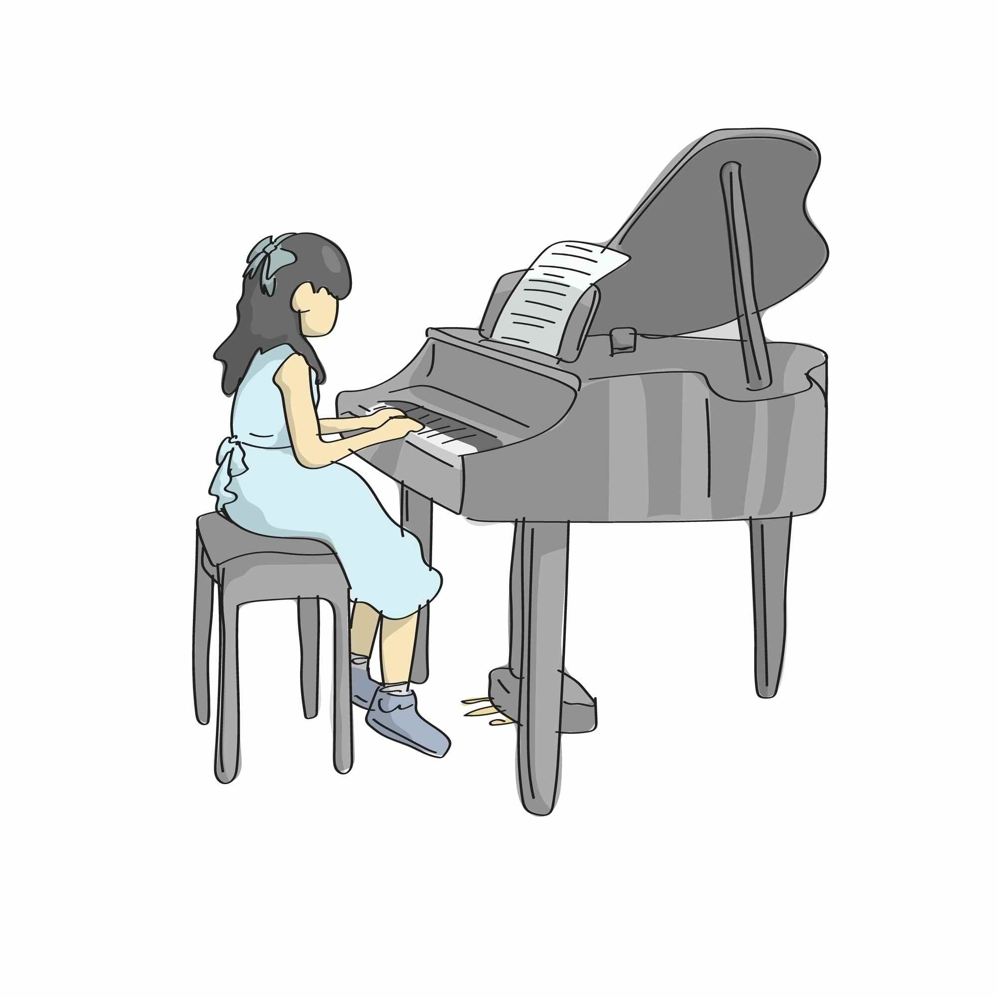 It takes a lot of practice to play the piano well, but it’s important not to neglect your health. Photo: Shutterstock