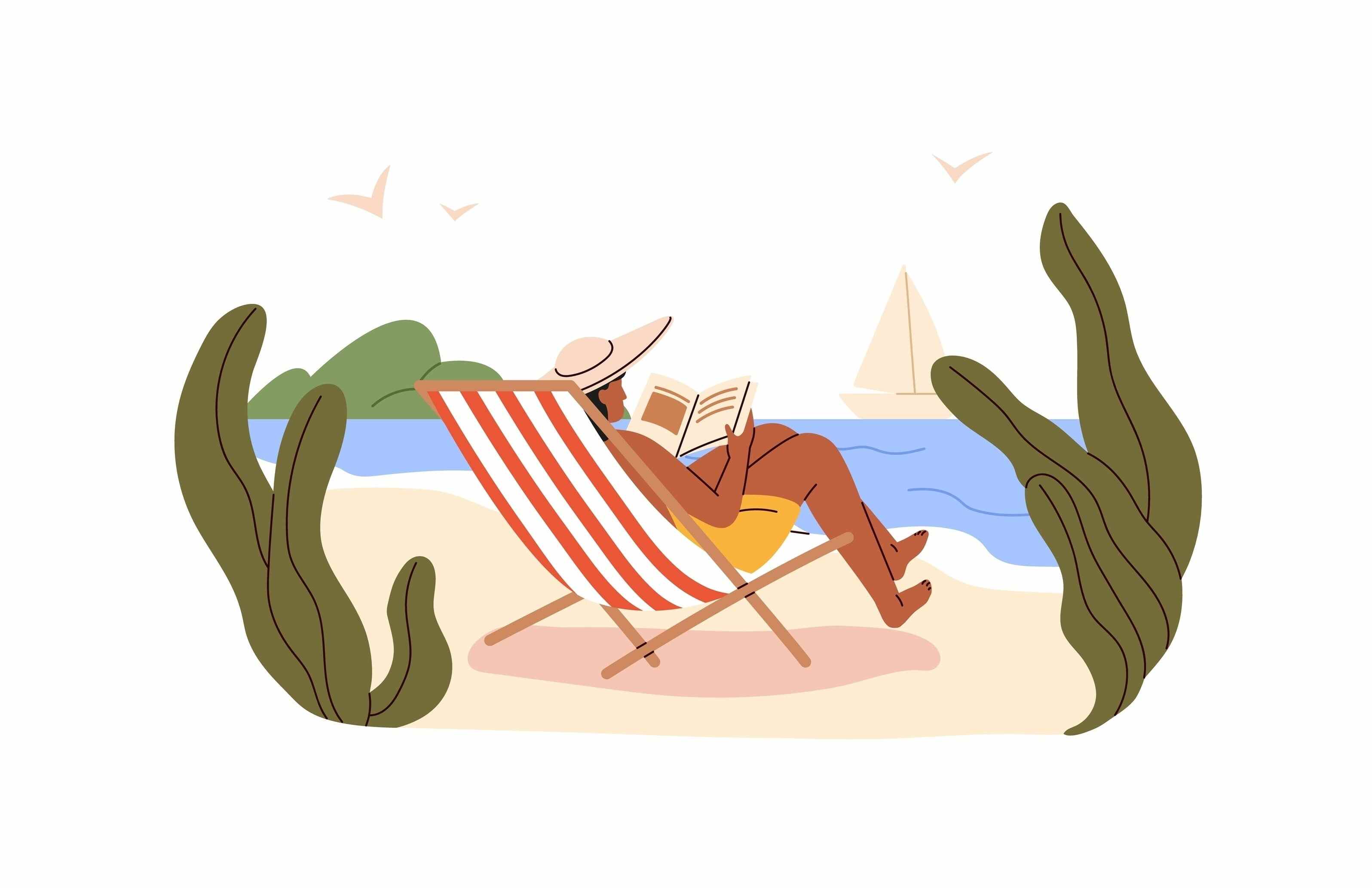 Sand, sun, sea and a good read! Here are five books to get stuck into this summer. Photo: Shutterstock
