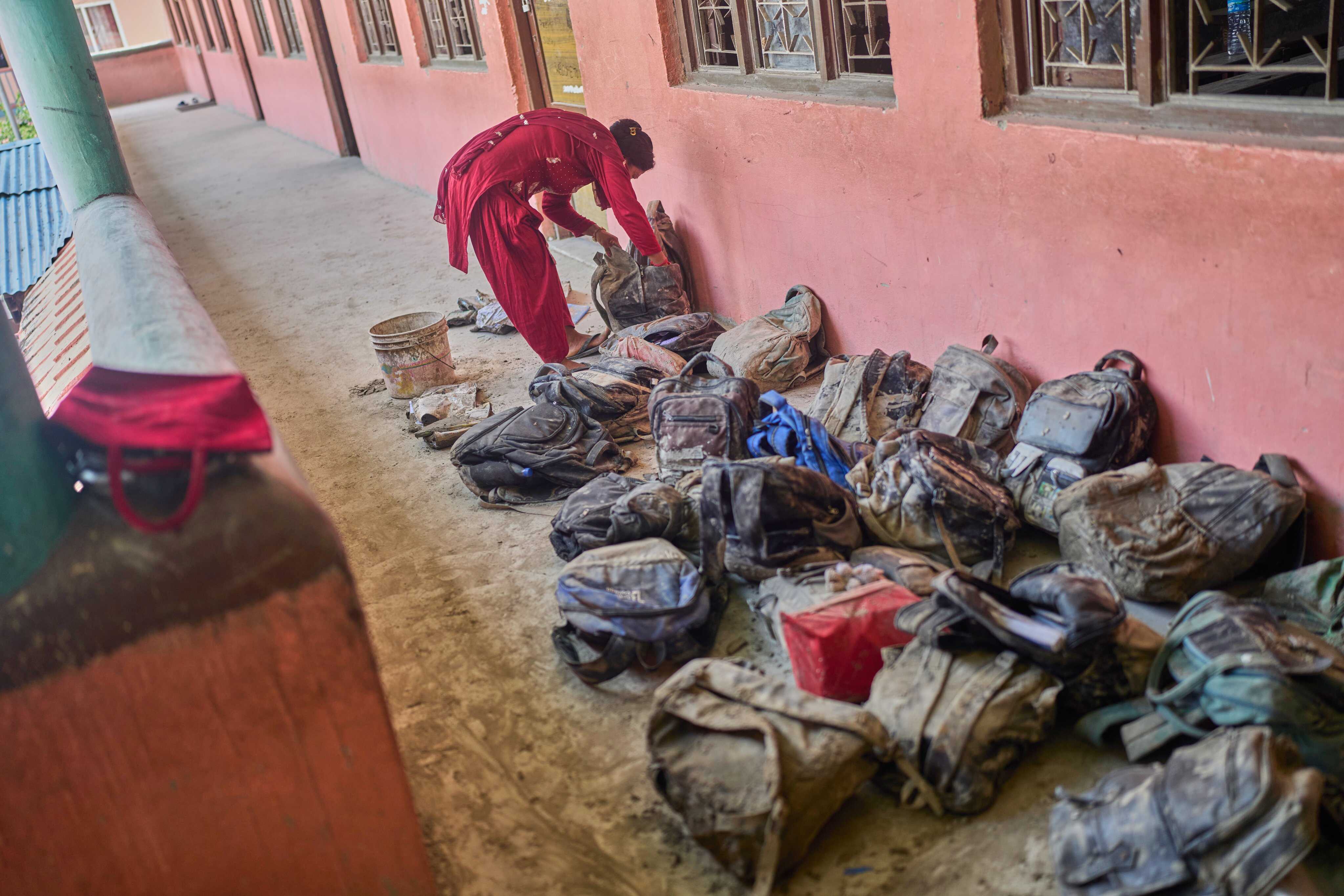 Quick-thinking teachers saved Nepali schoolchildren from devastating floods. Photo: AP