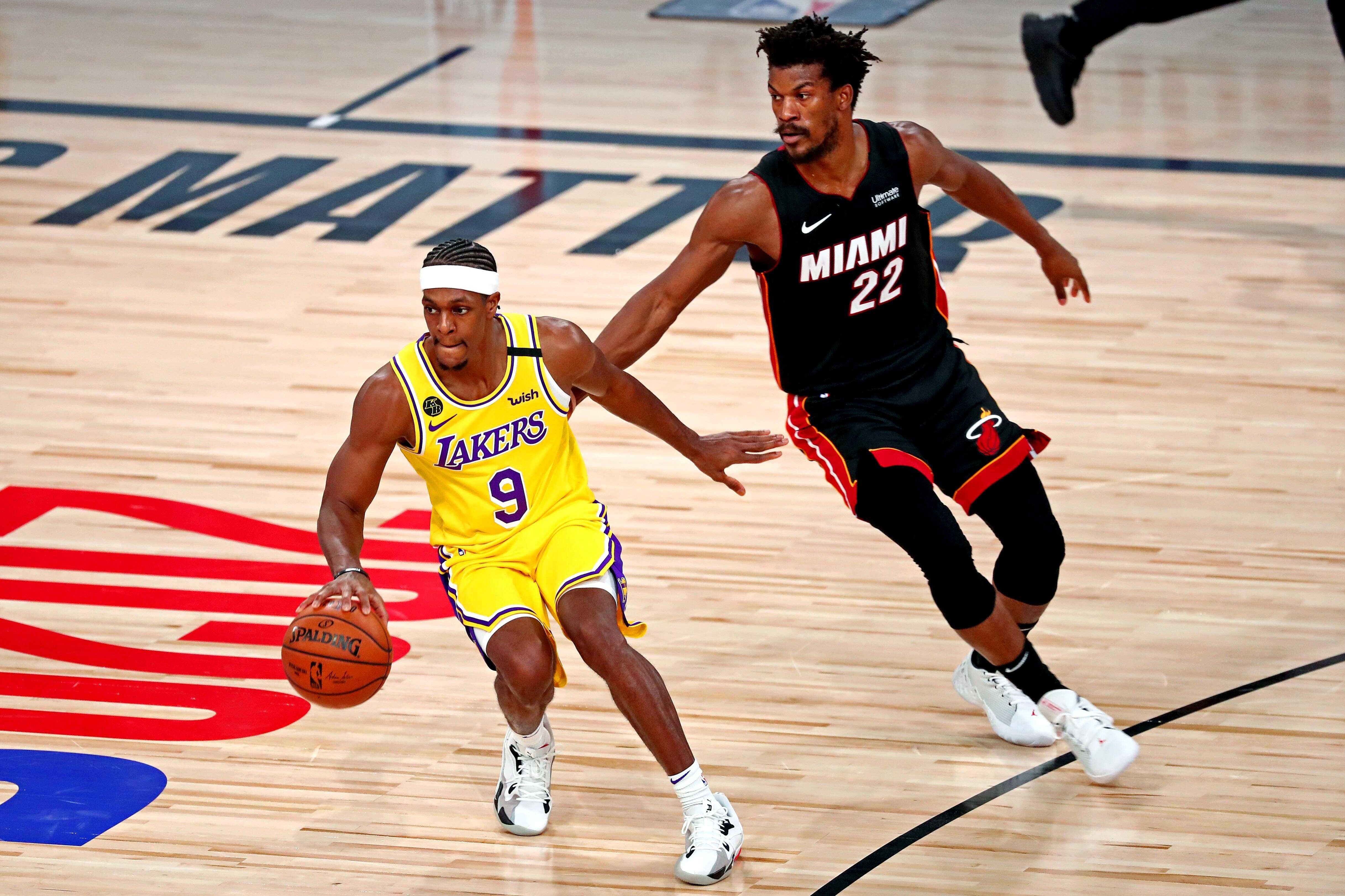 Los Angeles Lakers guard Rajon Rondo is on the hunt for a second title. (Photo: Kim Klement-USA TODAY Sports)