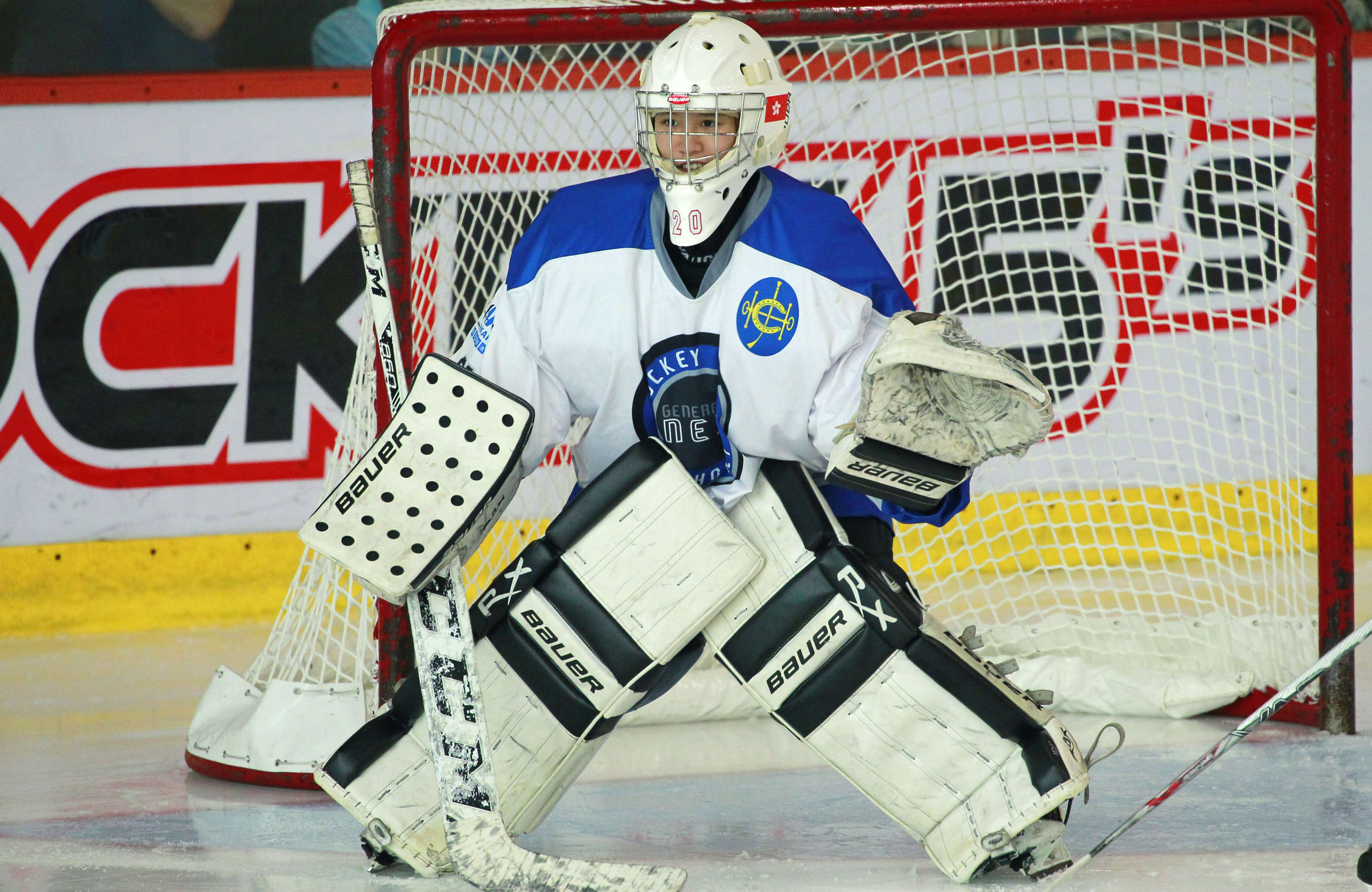 Sumi Chau Nga-sze is the goalkeeper for the Hong Kong women's ice hockey team. The stress of competing at such a high level is normal to her.