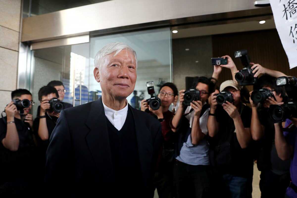 Reverend Chu Yiu-ming, photographed at the West Kowloon Law Courts Building in Cheung Sha Wan. 