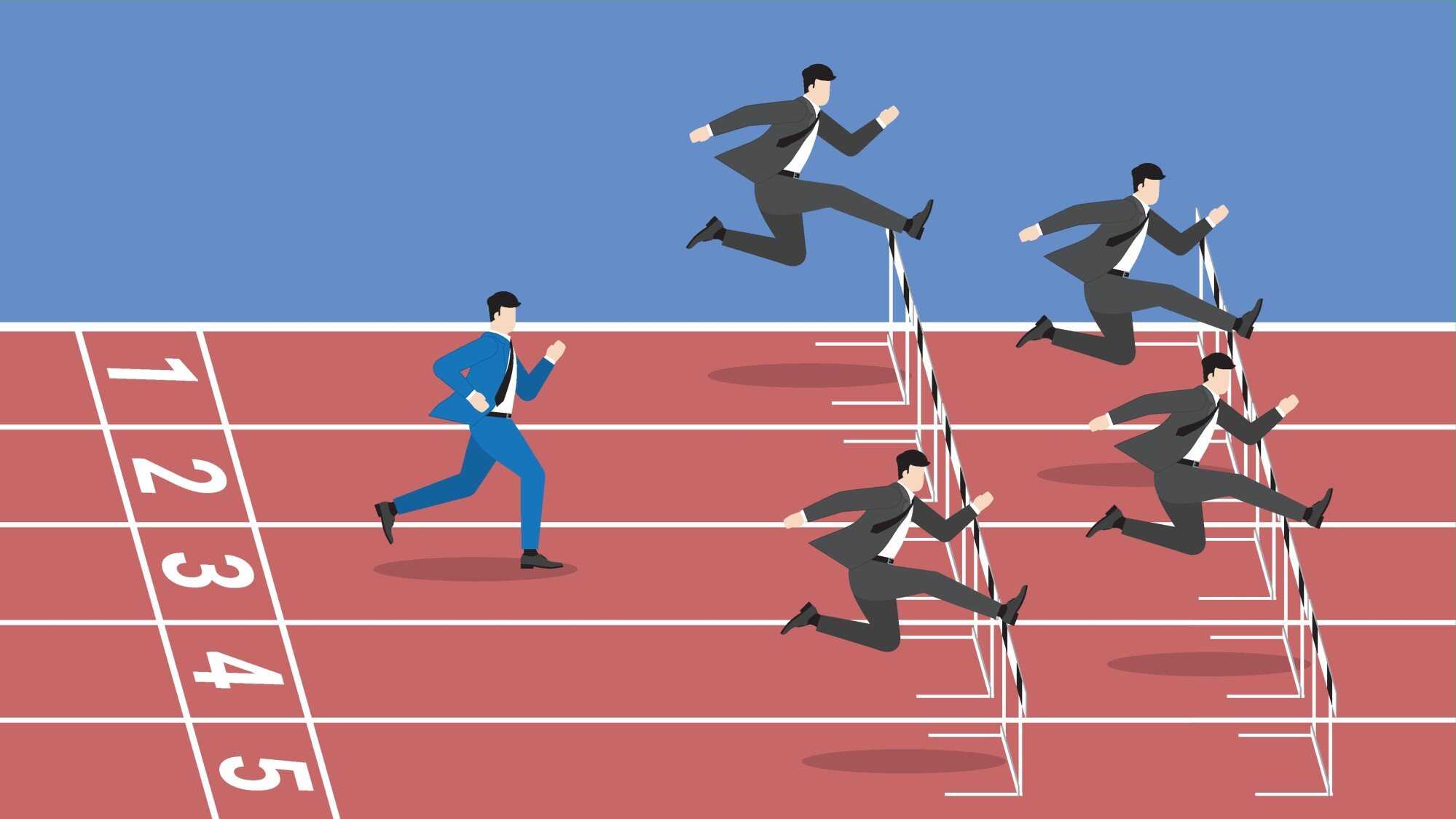 They might all run better if they weren’t wearing suits. Photo: Shutterstock
