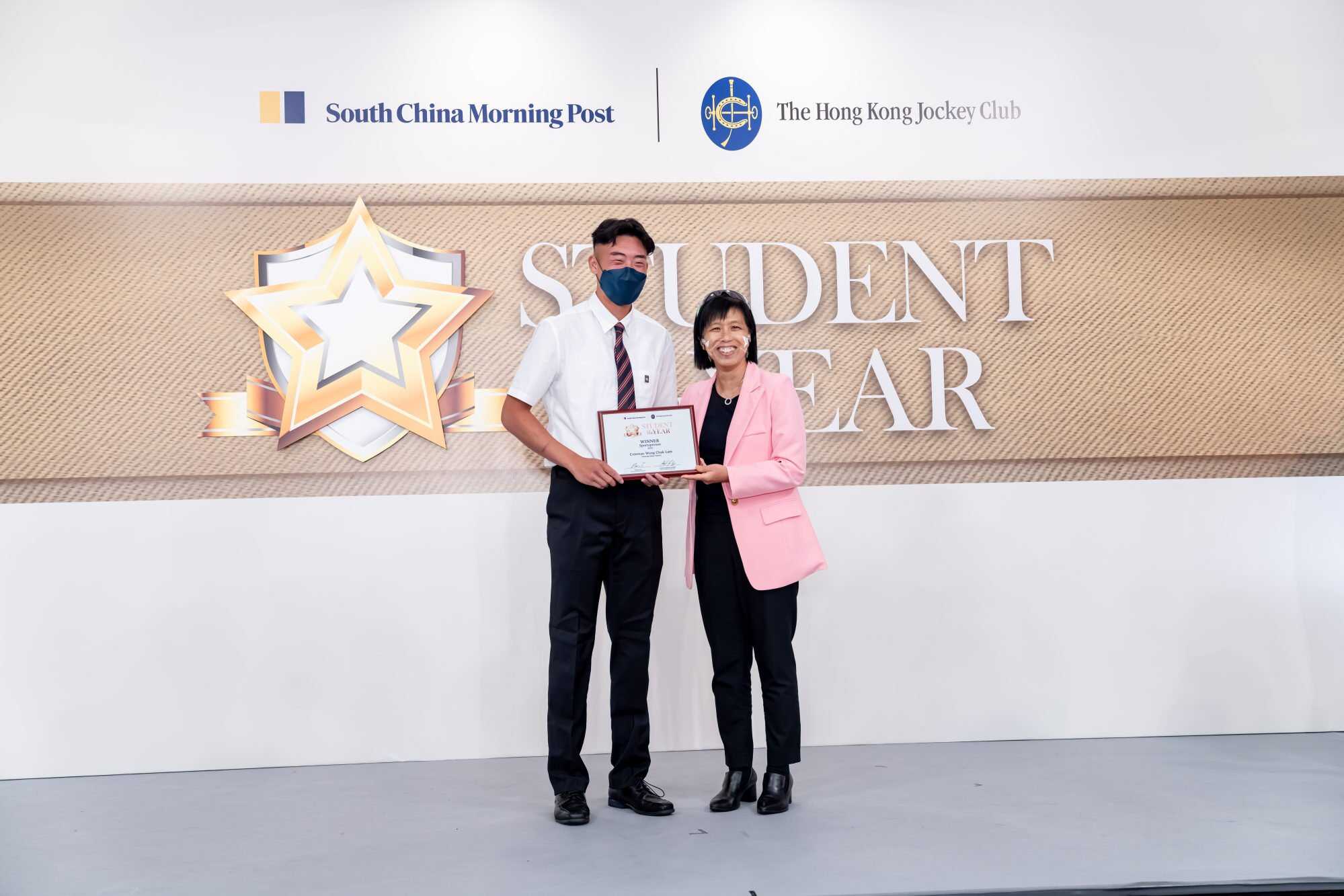 Coleman Wong (left) is a graduate of Diocesan Boys’ School and has been admitted to the University of Hong Kong to study business. Photo: SCMP