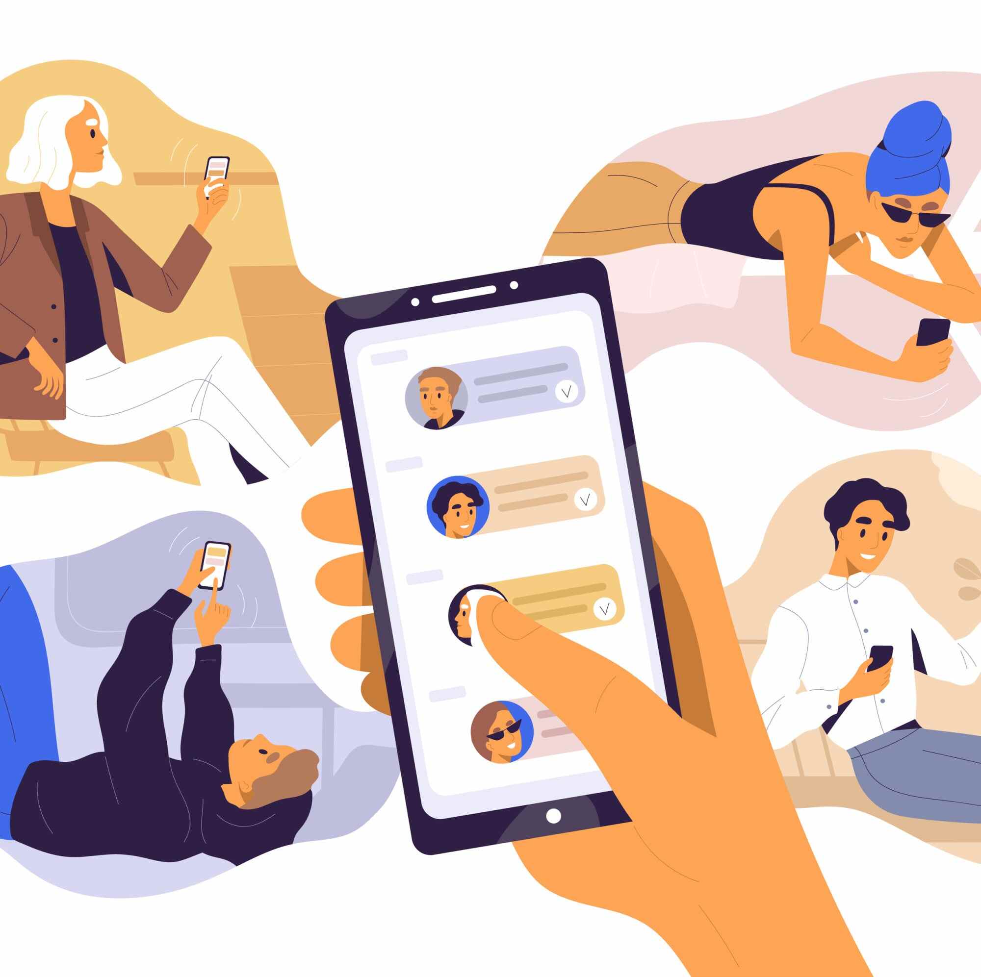 Nowadays, most people use social media to touch base with their friends. Illustration: Shutterstock