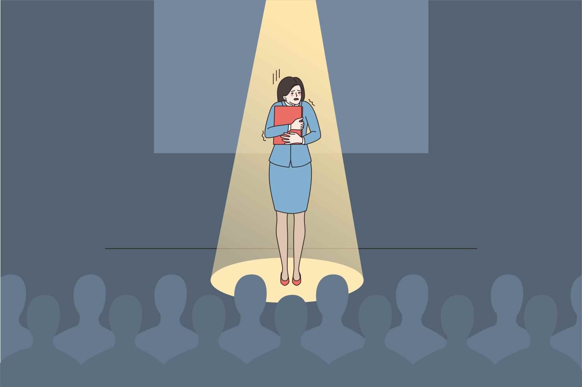 Fear of public speaking is one of the most common phobias. Photo: Shutterstock