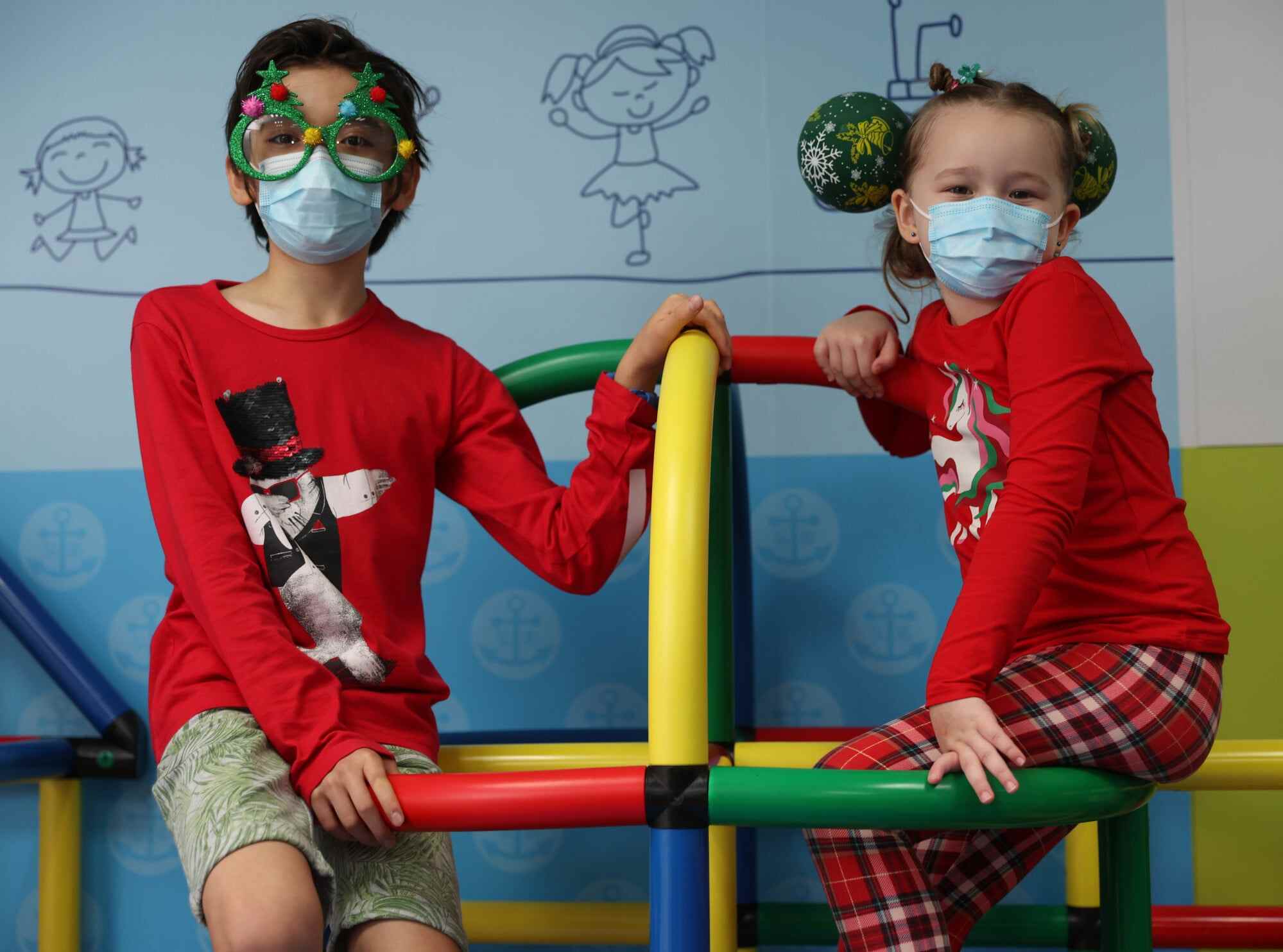 Liam and Alyssa said raising money for Operation Santa Claus taught them about the importance of helping others. Photo: Yik Yeung-man