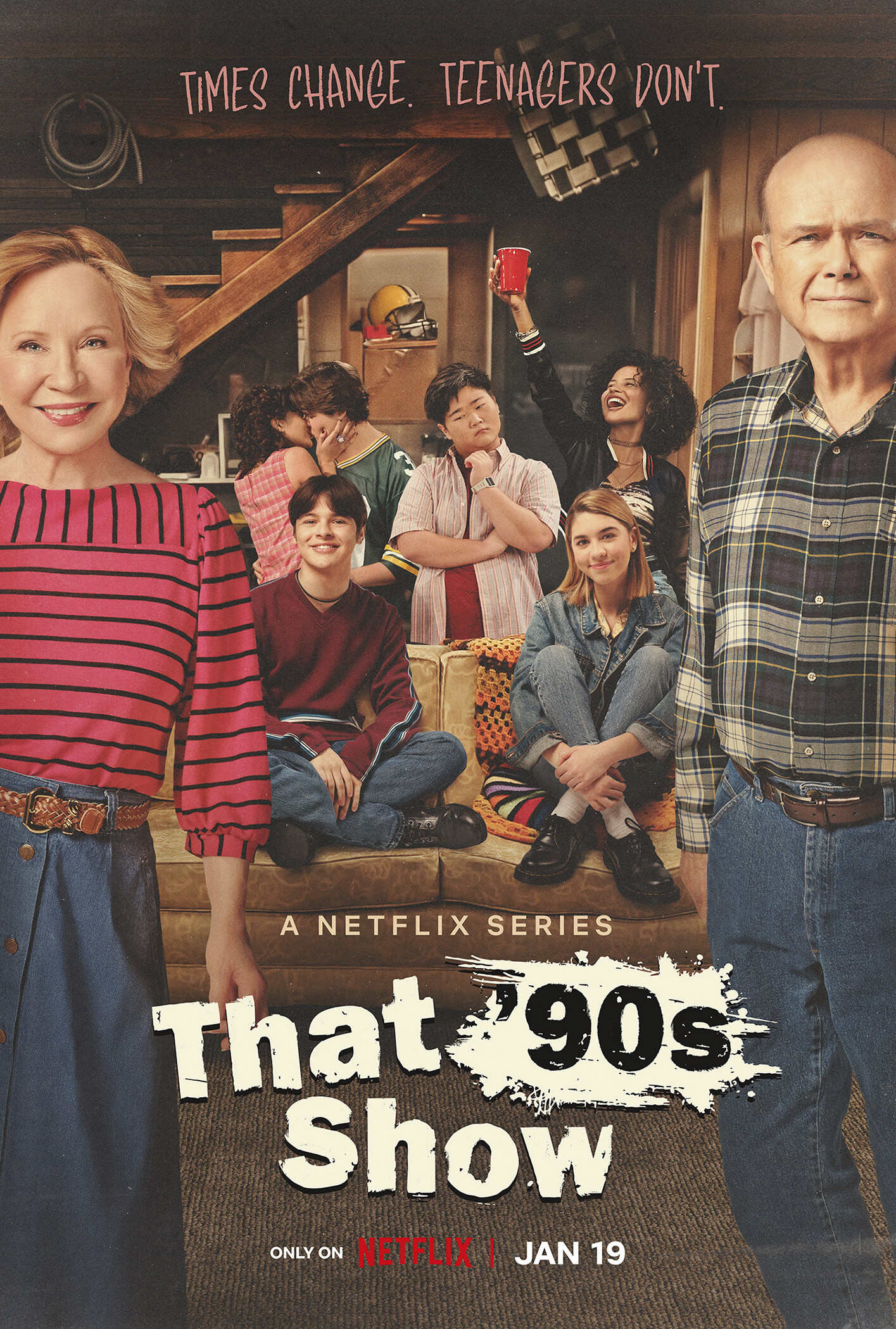 “That ’90s Show,” a series premiering Jan. 19. (Netflix via AP)