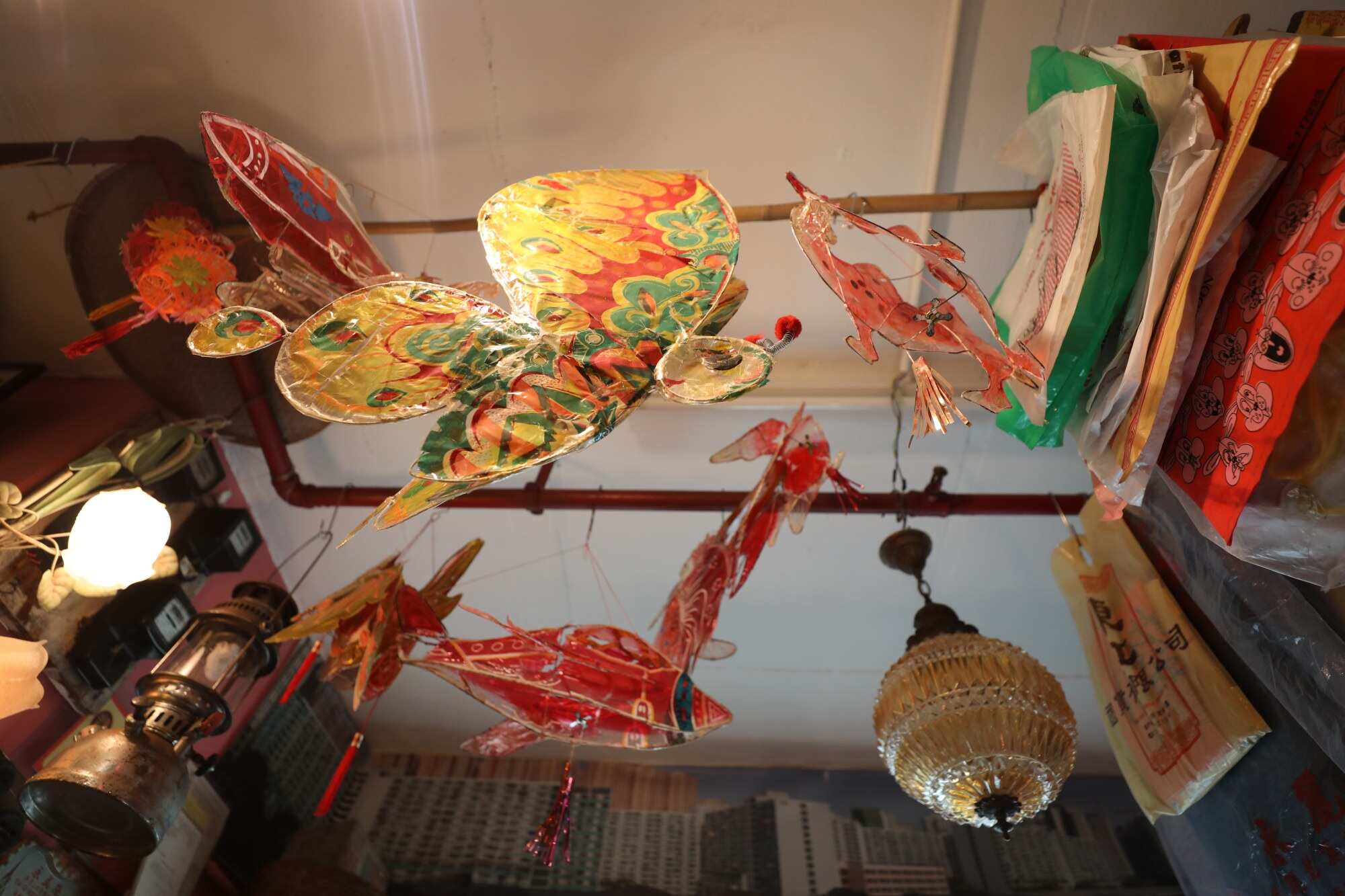 A collection of old lanterns at Loffy Store. Photo: Xiaomei Chen