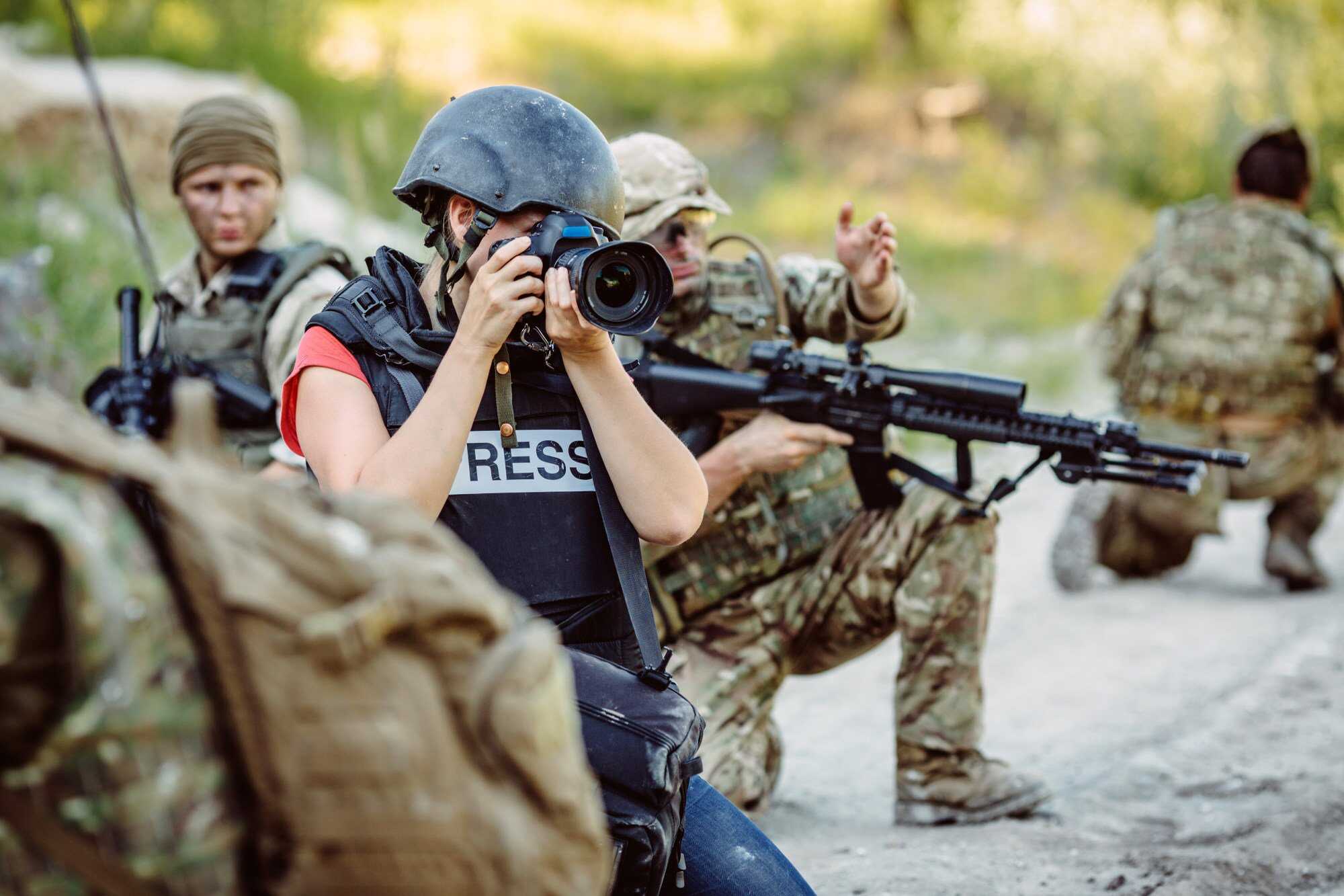 Photos from war or conflict can add credibility to reports and show the seriousness of the issue. Photo: Shutterstock
