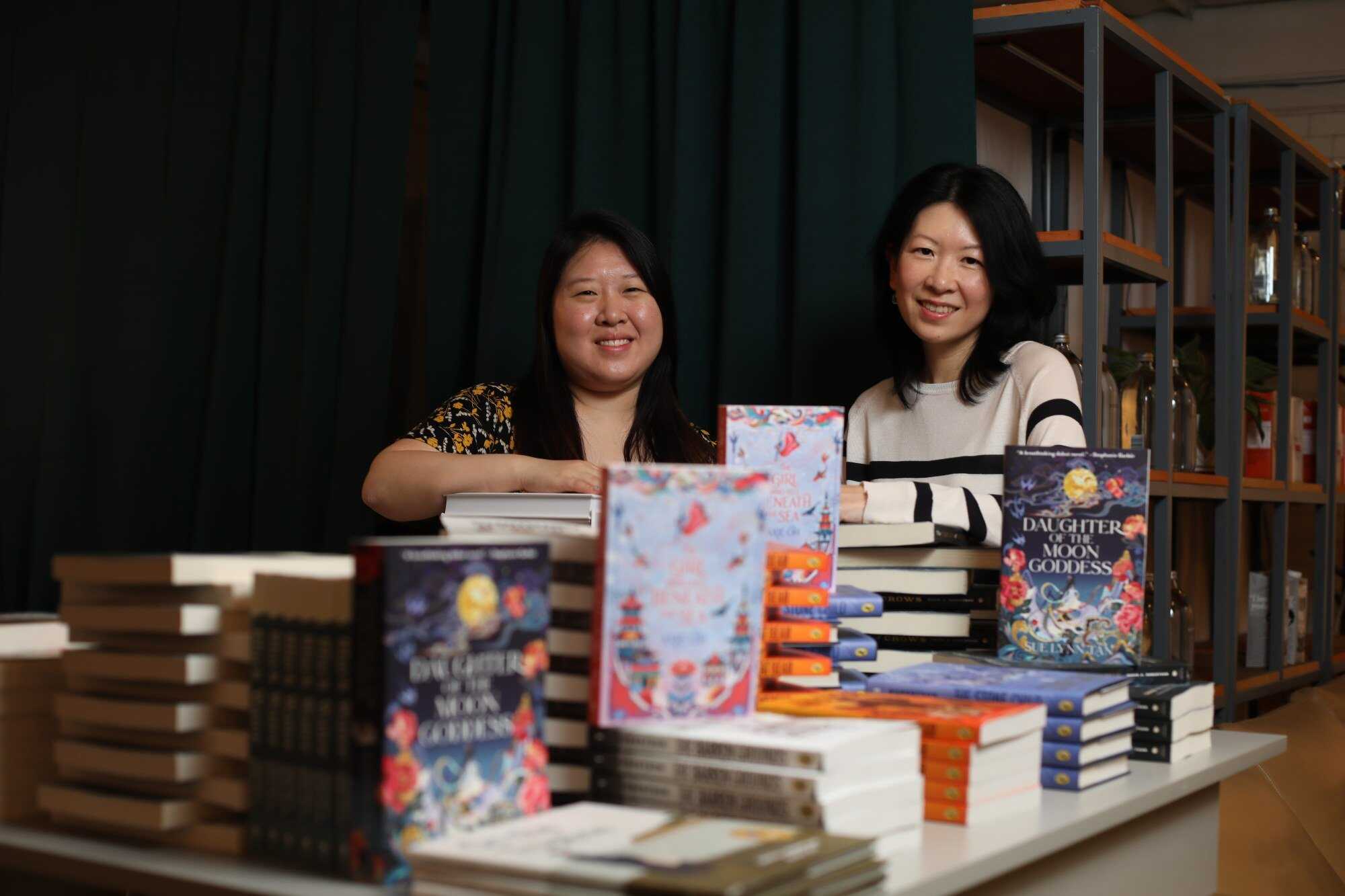 Tan spoke alongside Axie Oh (left) at the Young Readers Festival. Photo: Xiaomei Chen