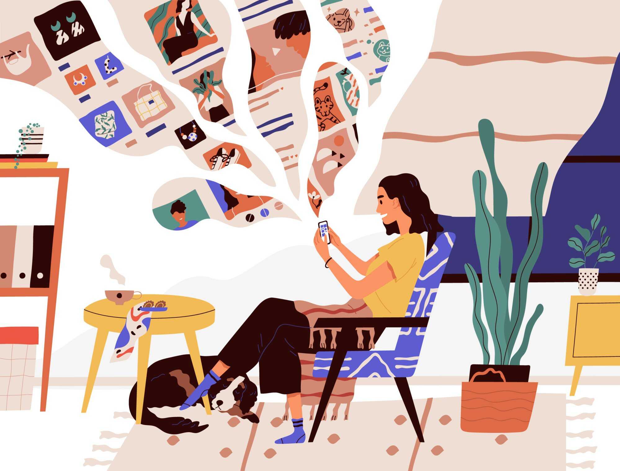 Never-ending social media feeds can cause anxiety for many people. Photo: Shutterstock