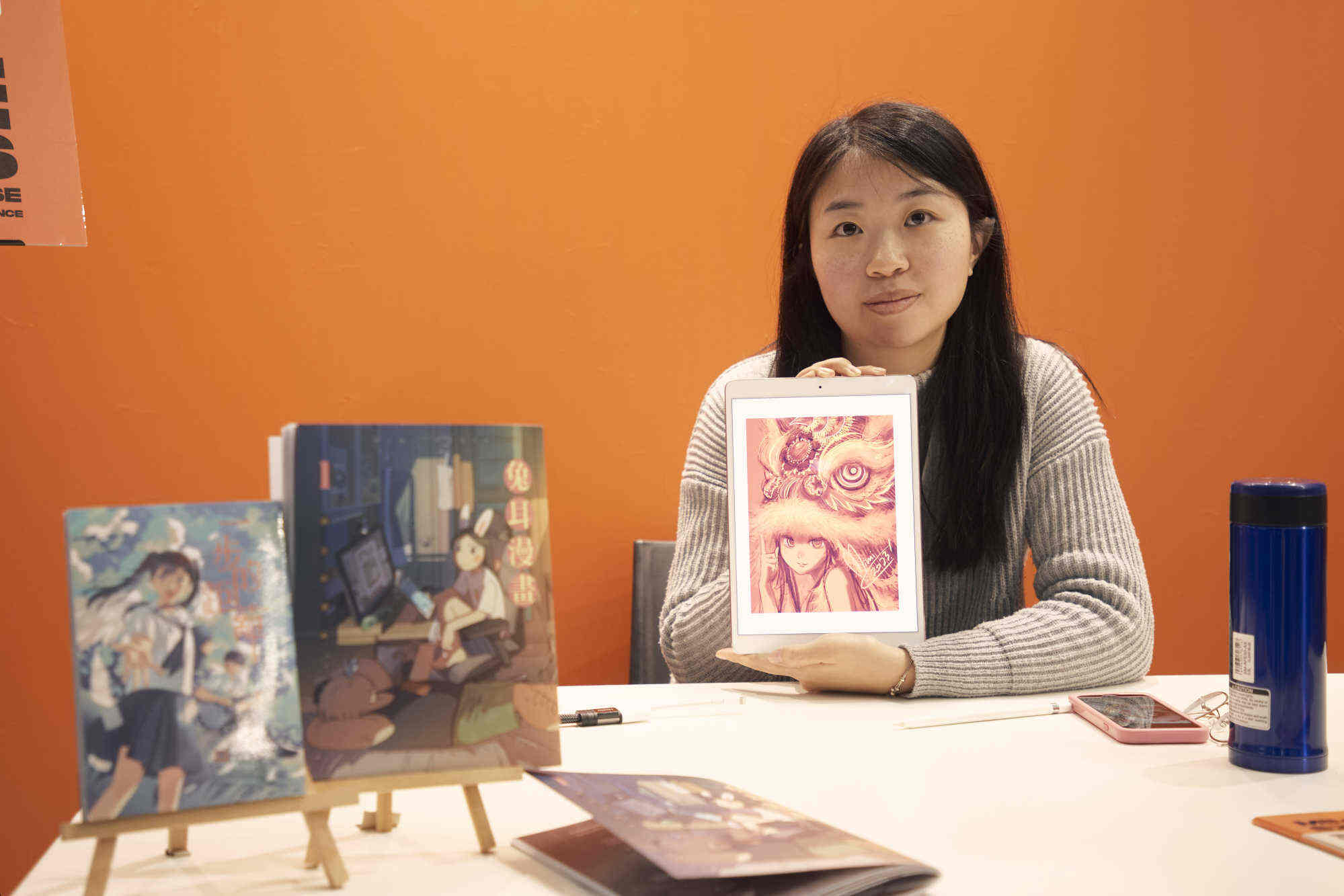 Of the Hong Kong cartoonists who attended the festival in France in January, Szeto Yan-kiu, who goes by Mimi Szeto, was the only digital artist. Photo: Handout